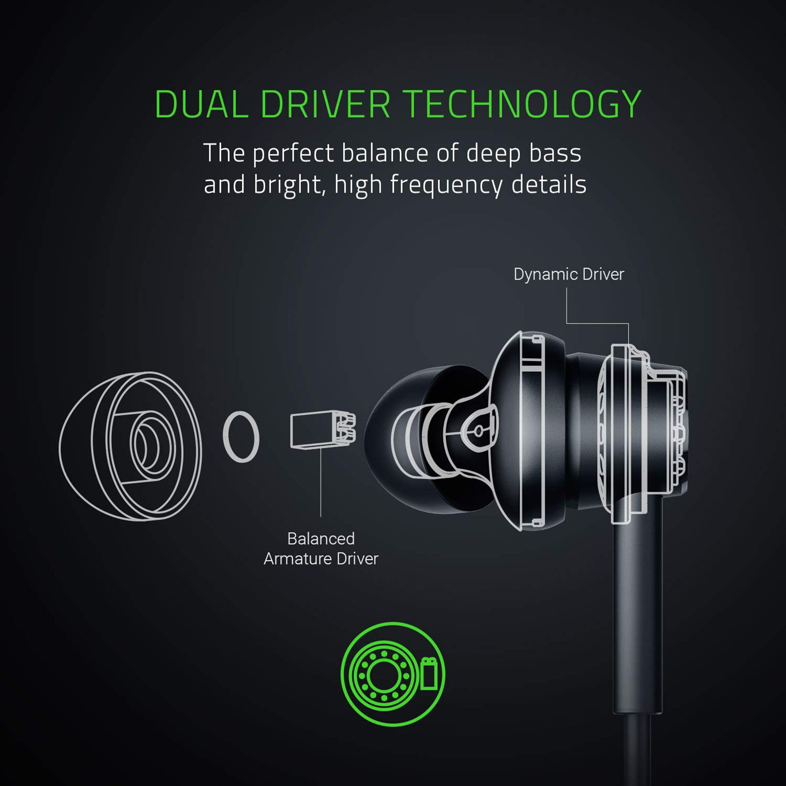 RAZER Hammerhead Duo RZ12-02790200-R3M1 In-Ear Truly Wireless Earbuds with Mic (Dual Driver Technology, Black) RAZER Hammerhead Duo RZ12-02790200-R3M1 In-Ear Truly Wireless Earbuds with Mic (Dual Driver Technology, Black)_5