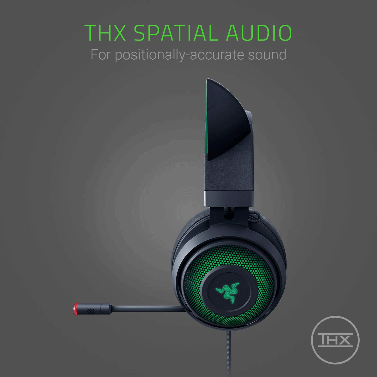 RAZER Kraken Kitty RZ04-02980100-R3M1 Wired Gaming Headset with Active Noise Cancellation (Stream Reactive Lighting, Over Ear, Black) RAZER Kraken Kitty RZ04-02980100-R3M1 Wired Gaming Headset with Active Noise Cancellation (Stream Reactive Lighting, Over Ear, Black)_7