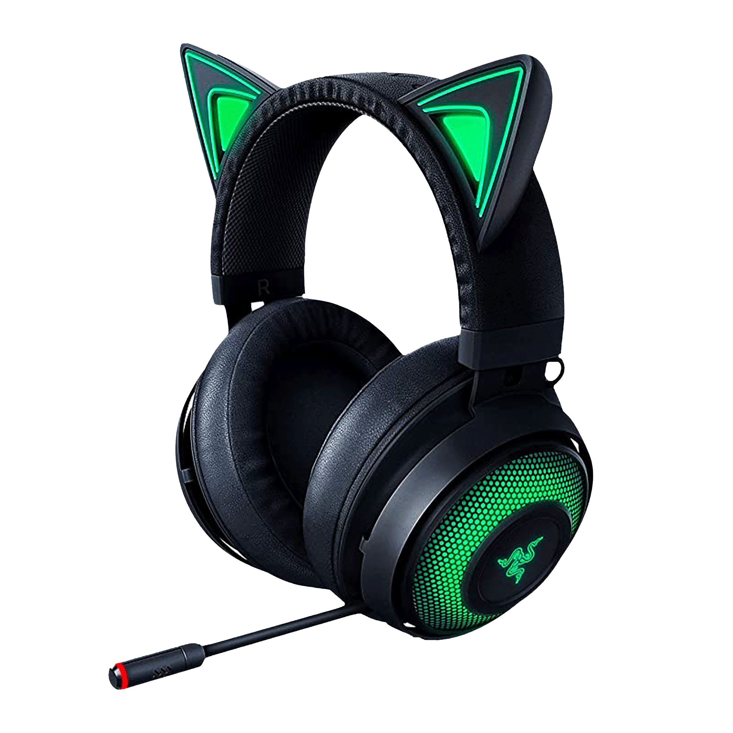 RAZER Kraken Kitty RZ04-02980100-R3M1 Wired Gaming Headset with Active Noise Cancellation (Stream Reactive Lighting, Over Ear, Black) RAZER Kraken Kitty RZ04-02980100-R3M1 Wired Gaming Headset with Active Noise Cancellation (Stream Reactive Lighting, Over Ear, Black)_3