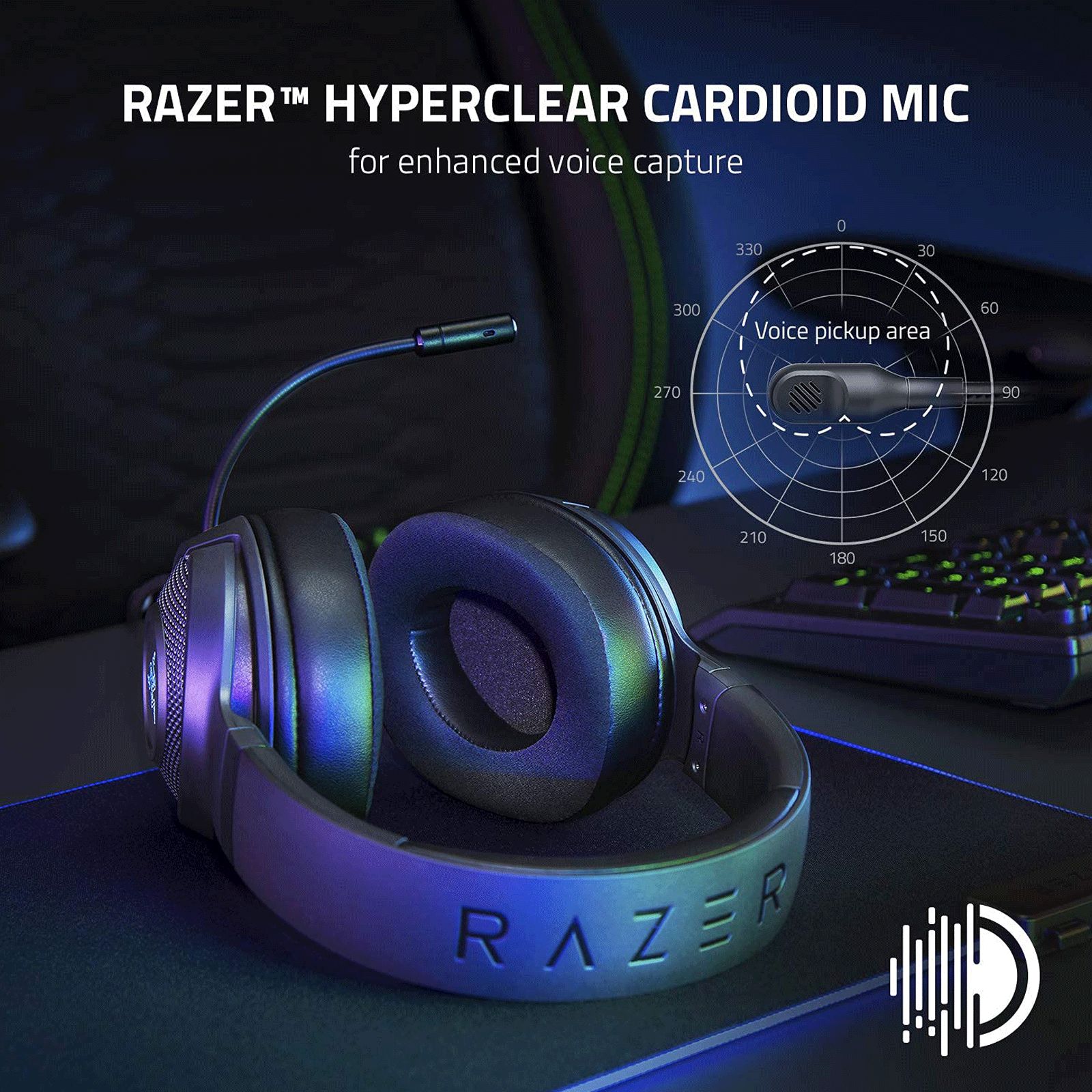 RAZER Kraken V3 X RZ04-03750100-R3M1 Wired Gaming Headset with Active Noise Cancellation (7.1 Surround Sound, Over Ear, Black) RAZER Kraken V3 X RZ04-03750100-R3M1 Wired Gaming Headset with Active Noise Cancellation (7.1 Surround Sound, Over Ear, Black)_7