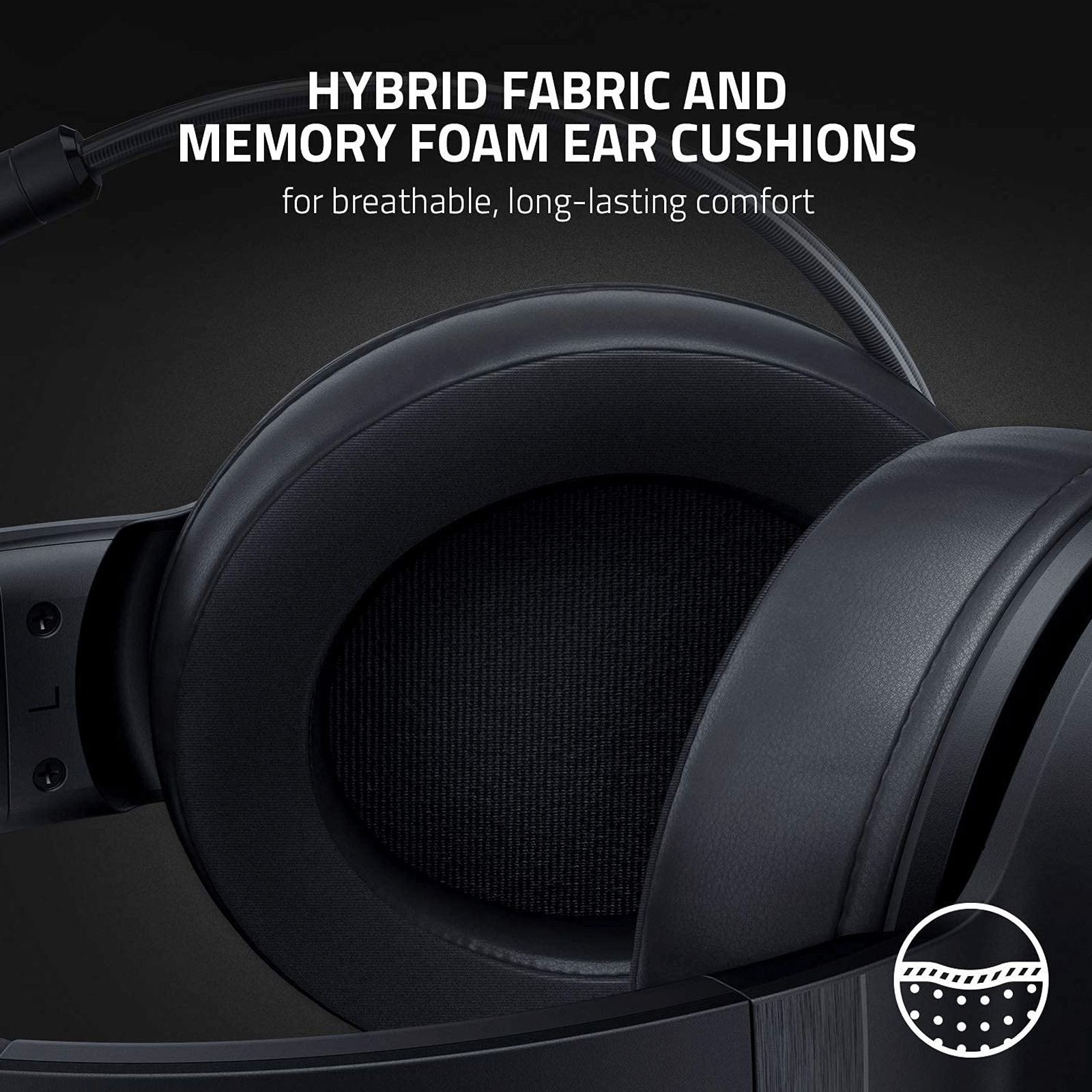 RAZER Kraken V3 X RZ04-03750100-R3M1 Wired Gaming Headset with Active Noise Cancellation (7.1 Surround Sound, Over Ear, Black) RAZER Kraken V3 X RZ04-03750100-R3M1 Wired Gaming Headset with Active Noise Cancellation (7.1 Surround Sound, Over Ear, Black)_9