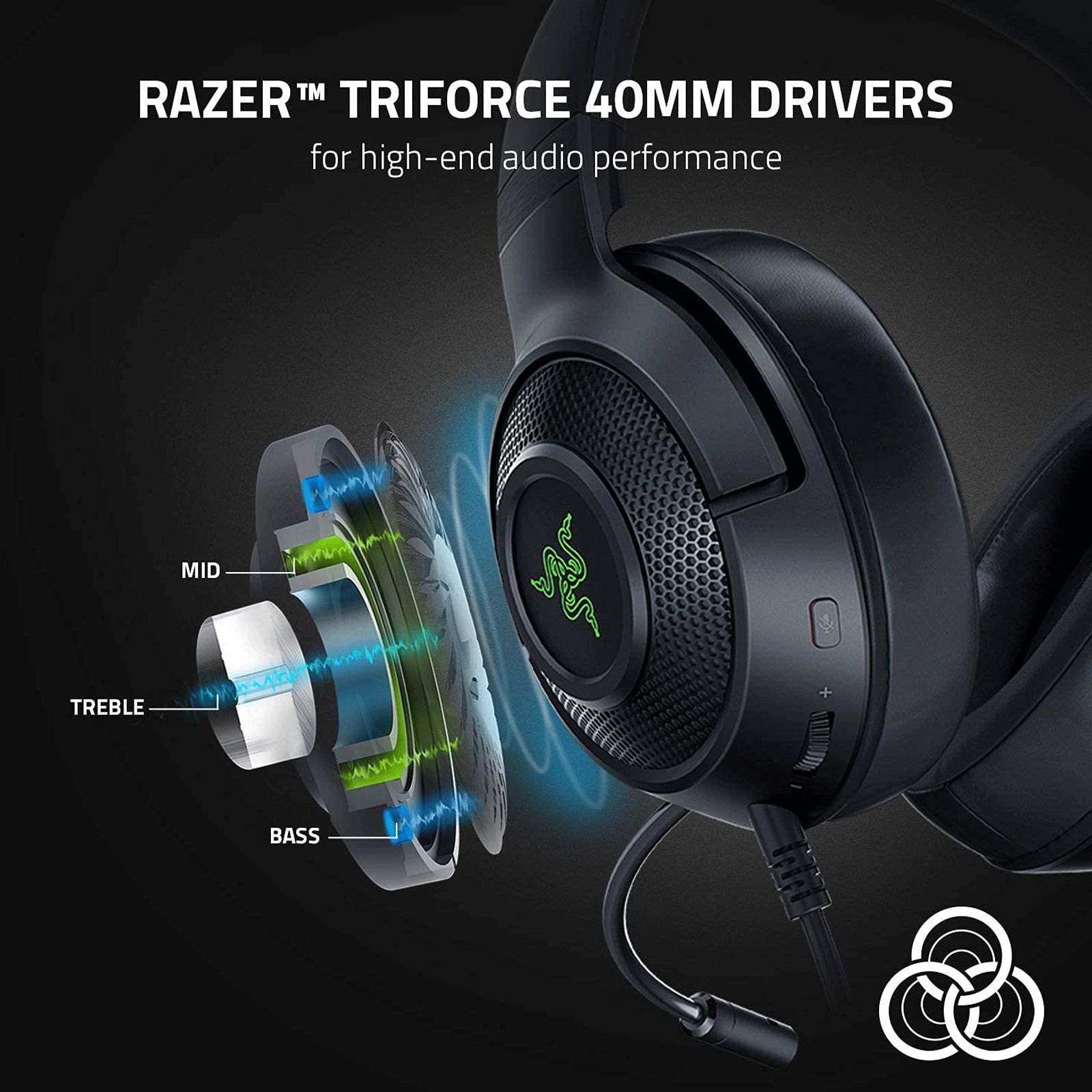 RAZER Kraken V3 X RZ04-03750100-R3M1 Wired Gaming Headset with Active Noise Cancellation (7.1 Surround Sound, Over Ear, Black) RAZER Kraken V3 X RZ04-03750100-R3M1 Wired Gaming Headset with Active Noise Cancellation (7.1 Surround Sound, Over Ear, Black)_10