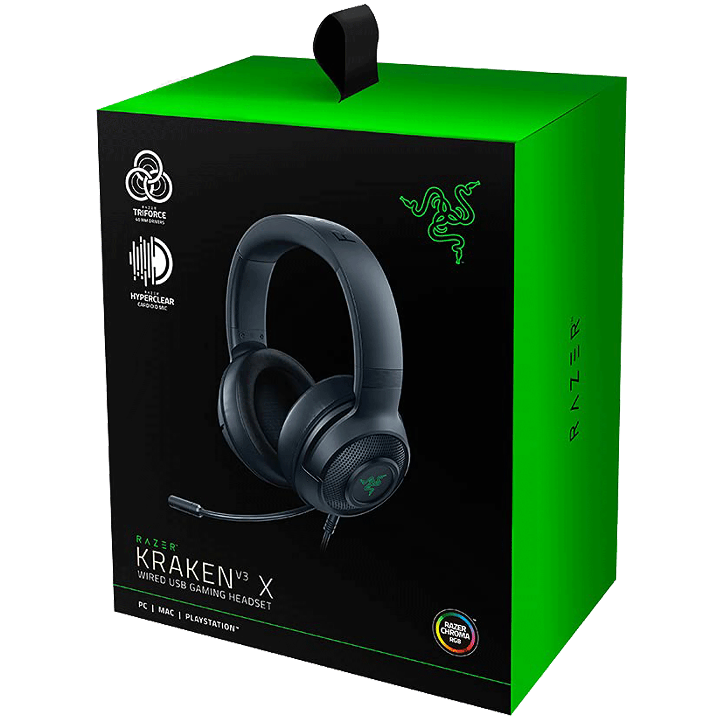 RAZER Kraken V3 X RZ04-03750100-R3M1 Wired Gaming Headset with Active Noise Cancellation (7.1 Surround Sound, Over Ear, Black) RAZER Kraken V3 X RZ04-03750100-R3M1 Wired Gaming Headset with Active Noise Cancellation (7.1 Surround Sound, Over Ear, Black)_5