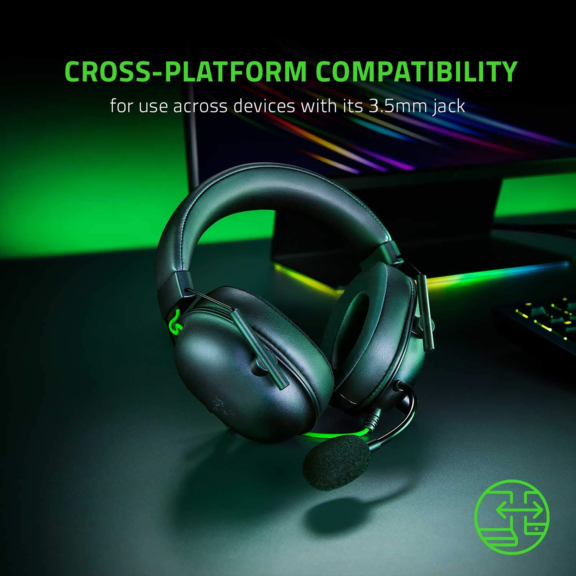 RAZER BlackShark V2 X RZ04-03240100-R3M1 Wired Gaming Headset with Advanced Passive Noise Cancellation (HyperClear Cardioid Mic, Over Ear, Black) RAZER BlackShark V2 X RZ04-03240100-R3M1 Wired Gaming Headset with Advanced Passive Noise Cancellation (HyperClear Cardioid Mic, Over Ear, Black)_9
