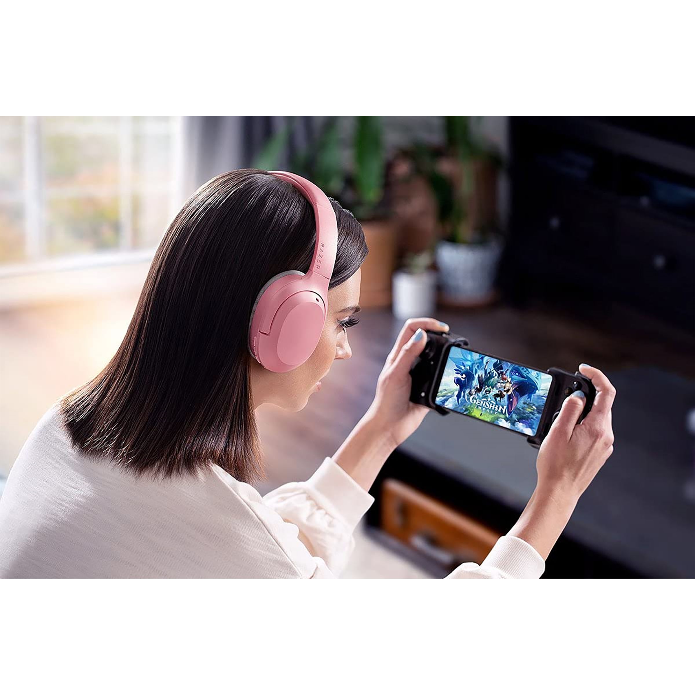 RAZER Opus X RZ04-03760300-R3M1 Bluetooth Gaming Wireless Headset with Active Noise Cancellation (Low Latency, Over Ear, Quartz Pink) RAZER Opus X RZ04-03760300-R3M1 Bluetooth Gaming Wireless Headset with Active Noise Cancellation (Low Latency, Over Ear, Quartz Pink)_5