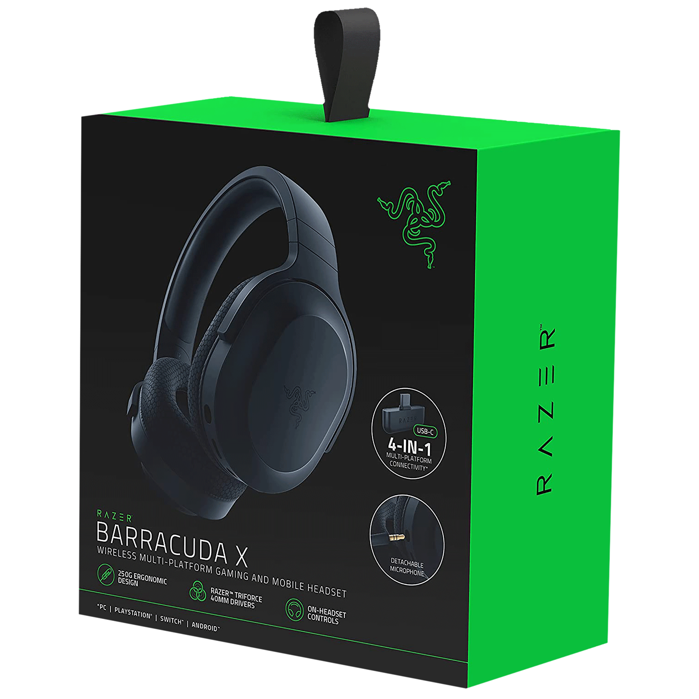 RAZER Barracuda X RZ04-03800100-R3M1 Bluetooth Gaming Headset with Passive Noise Cancellation (20hrs Playtime, Over Ear, Black) RAZER Barracuda X RZ04-03800100-R3M1 Bluetooth Gaming Headset with Passive Noise Cancellation (20hrs Playtime, Over Ear, Black)_5