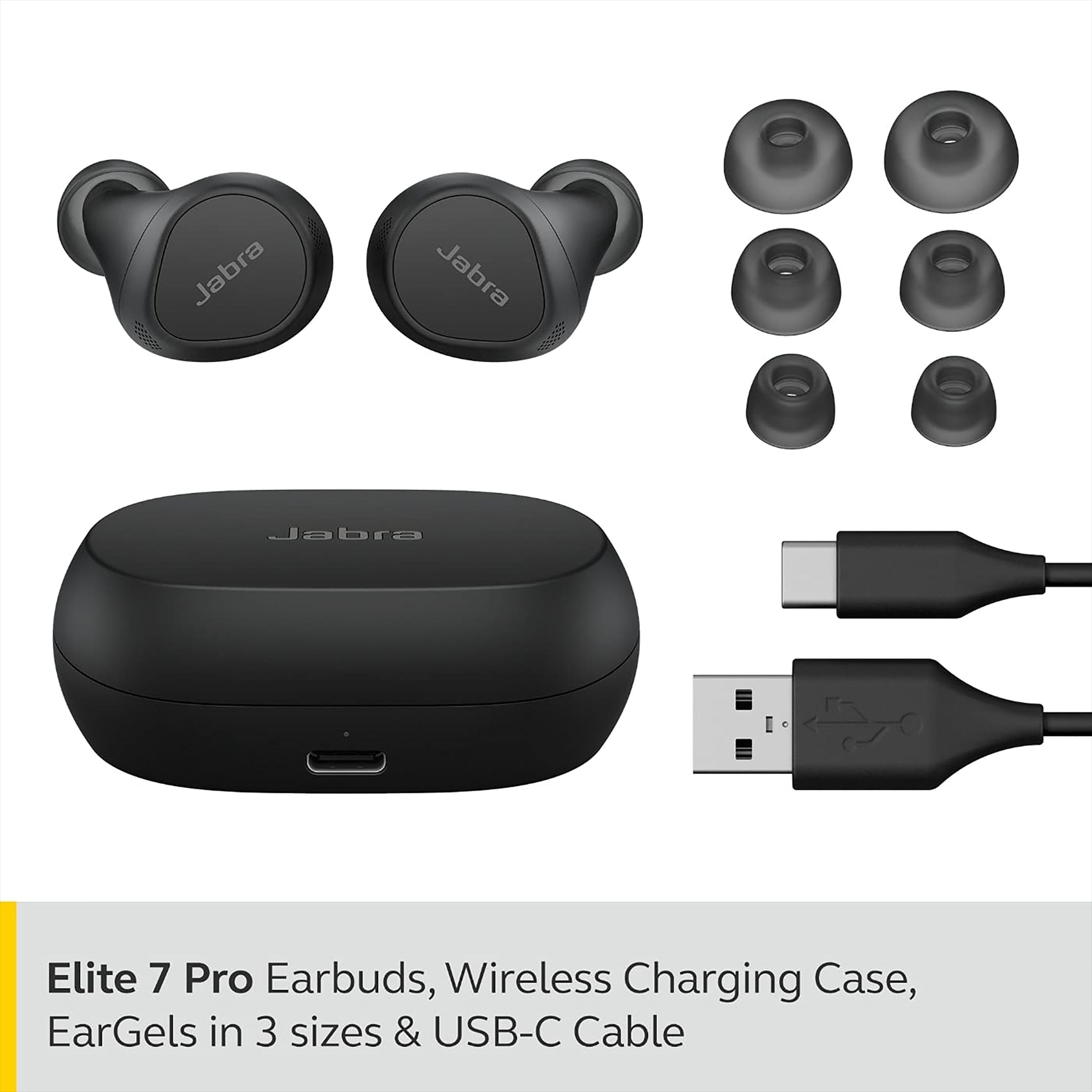 Jabra Elite 7 Pro 100-99172000-40 TWS Earbuds with Active Noise Cancellation (IP57 Water, Sweat & Dustproof, 30 Hours Playback, Black) Jabra Elite 7 Pro 100-99172000-40 TWS Earbuds with Active Noise Cancellation (IP57 Water, Sweat & Dustproof, 30 Hours Playback, Black)_6