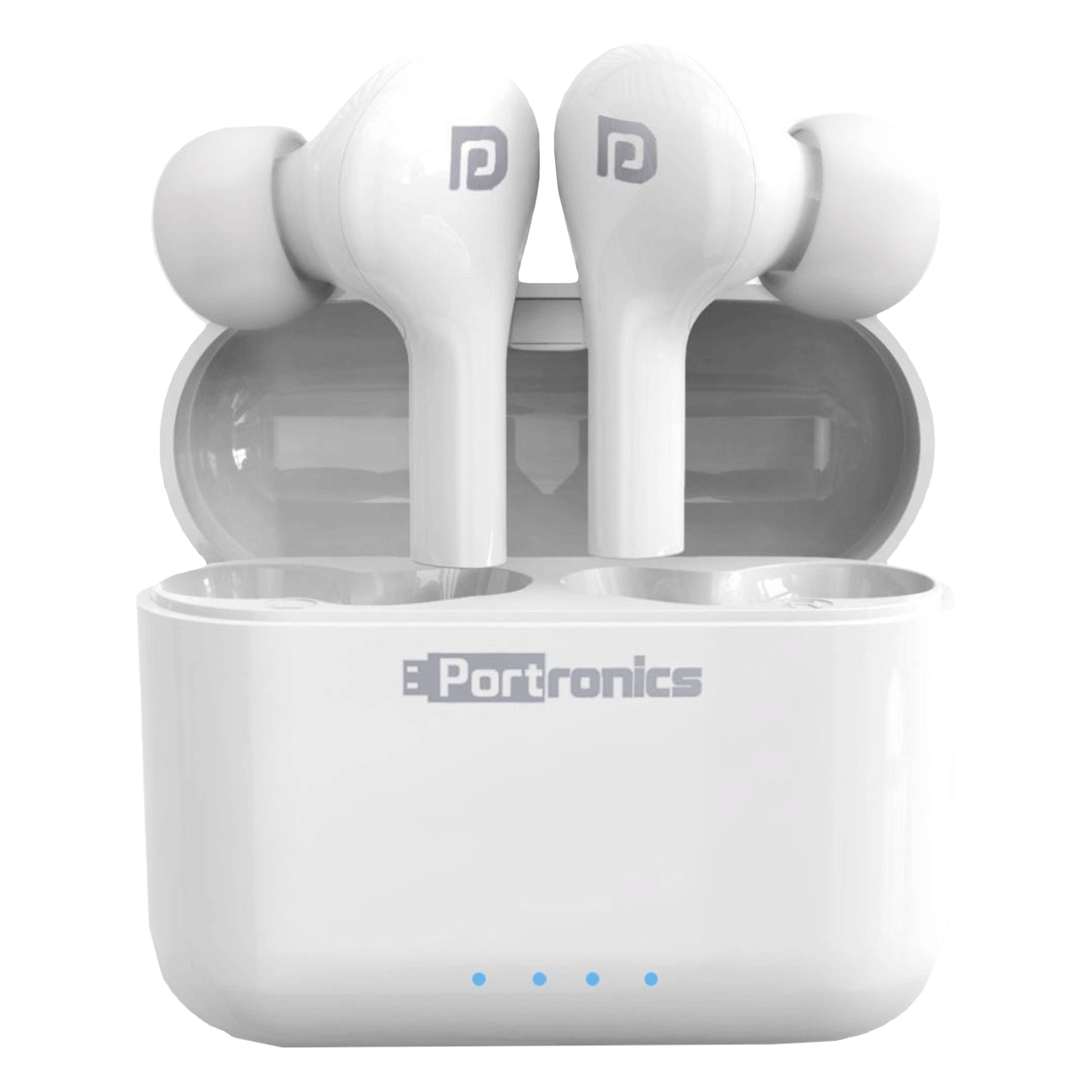 PORTRONICS Harmonics Twins 33 POR 1175 TWS Earbuds with Passive Noise Cancellation (IPX5 Sweat & Water Resistant, 27 Hours Playtime, White) PORTRONICS Harmonics Twins 33 POR 1175 TWS Earbuds with Passive Noise Cancellation (IPX5 Sweat & Water Resistant, 27 Hours Playtime, White)_1