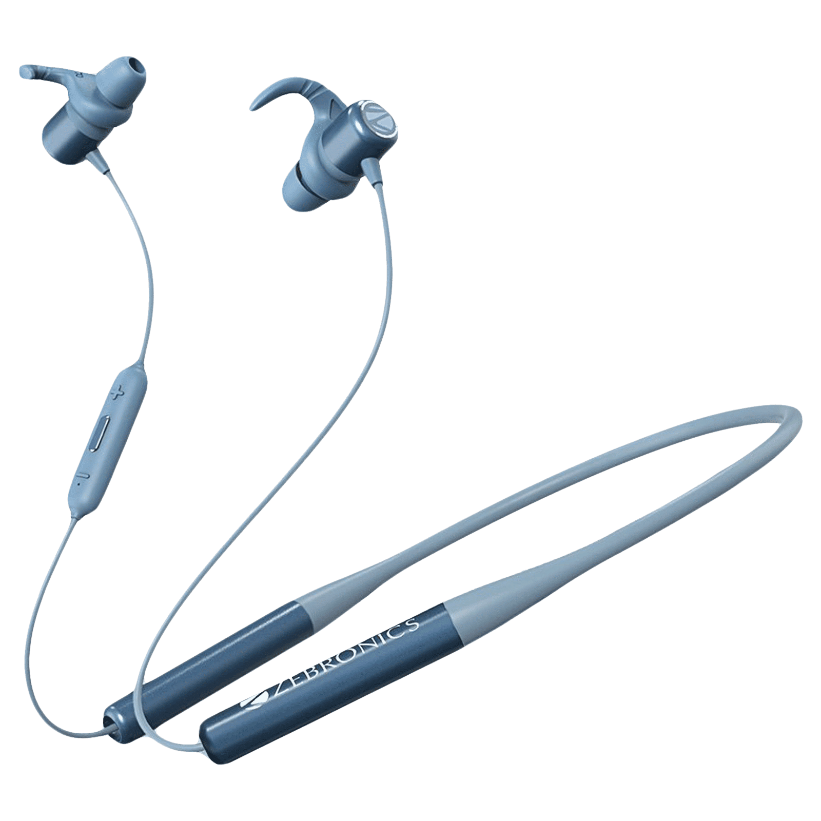 ZEBRONICS Yoga Neckband (Water Resistant, 21 Hours Playtime, Blue)_1