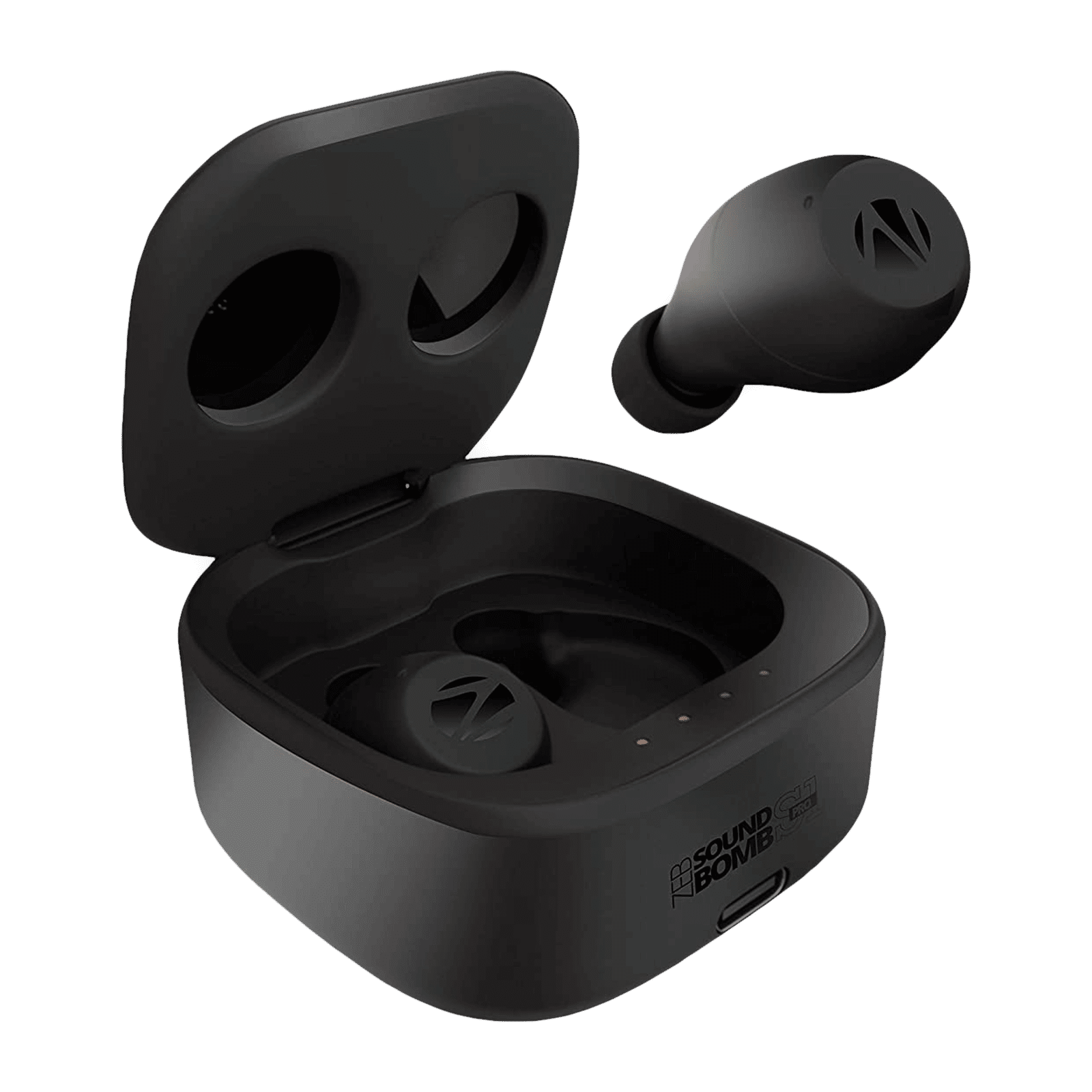 ZEBRONICS Sound Bomb S1 Pro TWS Earbuds (Splashproof, 18 Hours Playback, Black) ZEBRONICS Sound Bomb S1 Pro TWS Earbuds (Splashproof, 18 Hours Playback, Black)_1