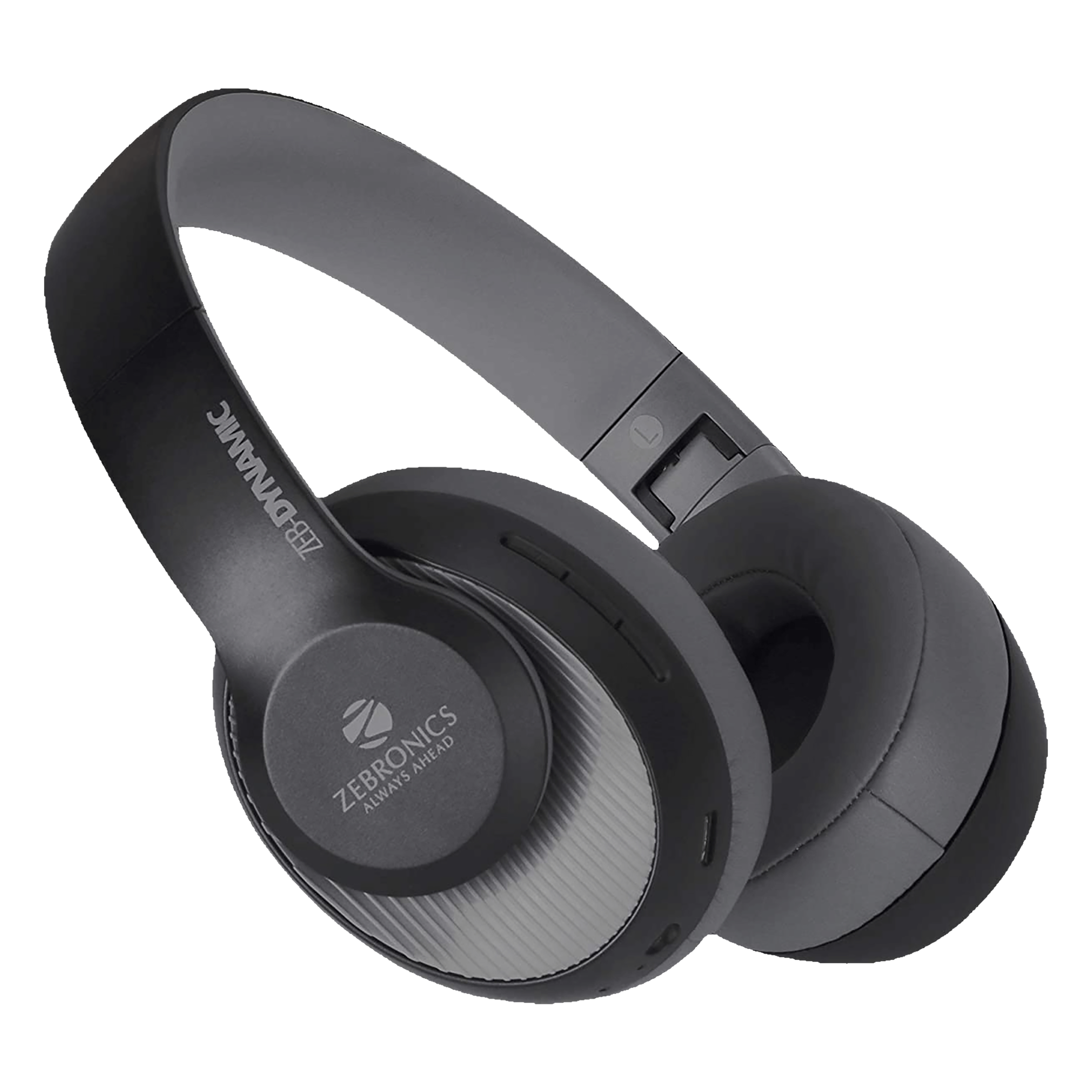 ZEBRONICS Dynamic Bluetooth Headphone with Mic (34 Hours Playtime, Over Ear, Black) ZEBRONICS Dynamic Bluetooth Headphone with Mic (34 Hours Playtime, Over Ear, Black)_1