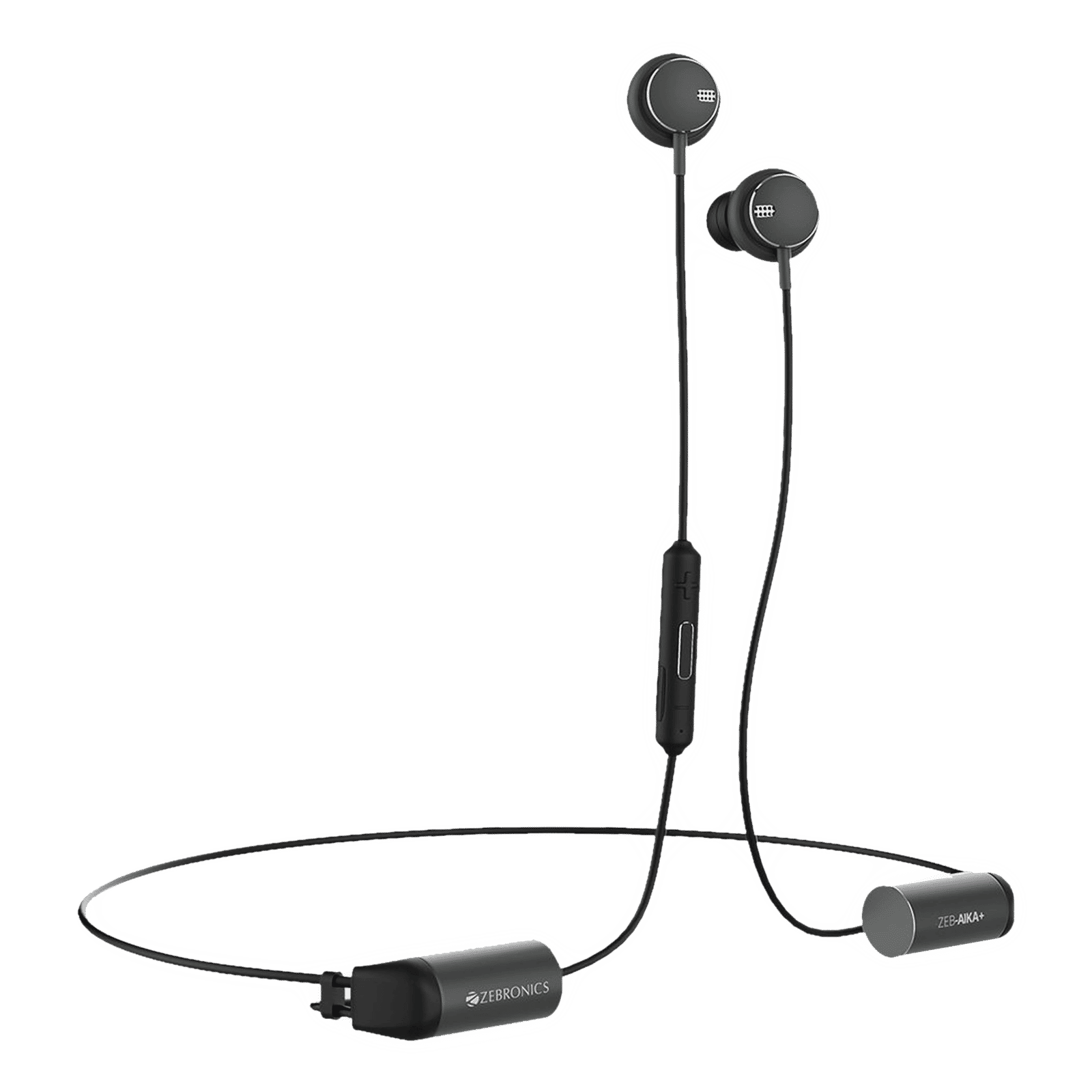 ZEBRONICS AIKA+ Neckband (13 Hours Playtime, Grey)_1