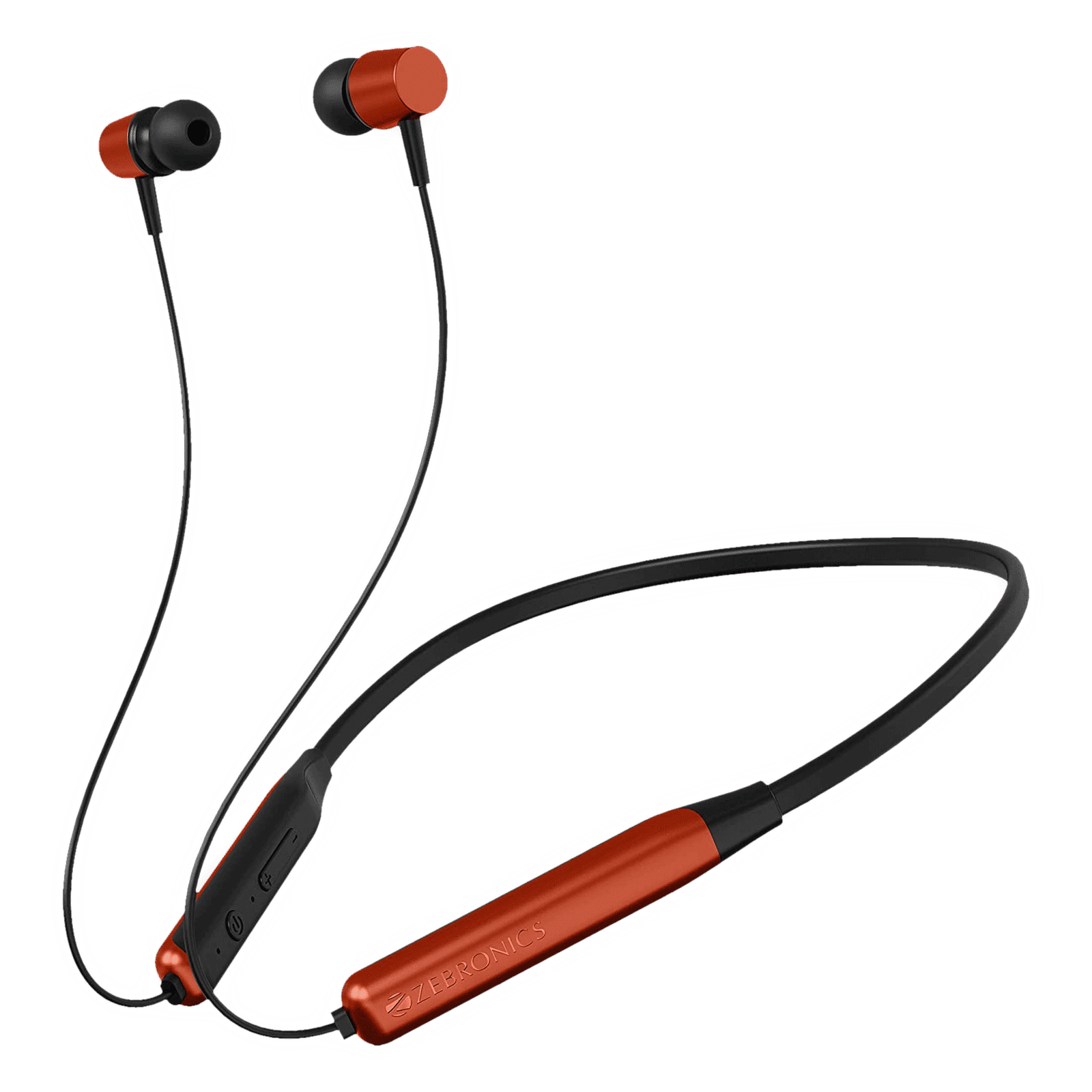 ZEBRONICS Evolve Neckband (17 Hours Playtime, Orange)_1