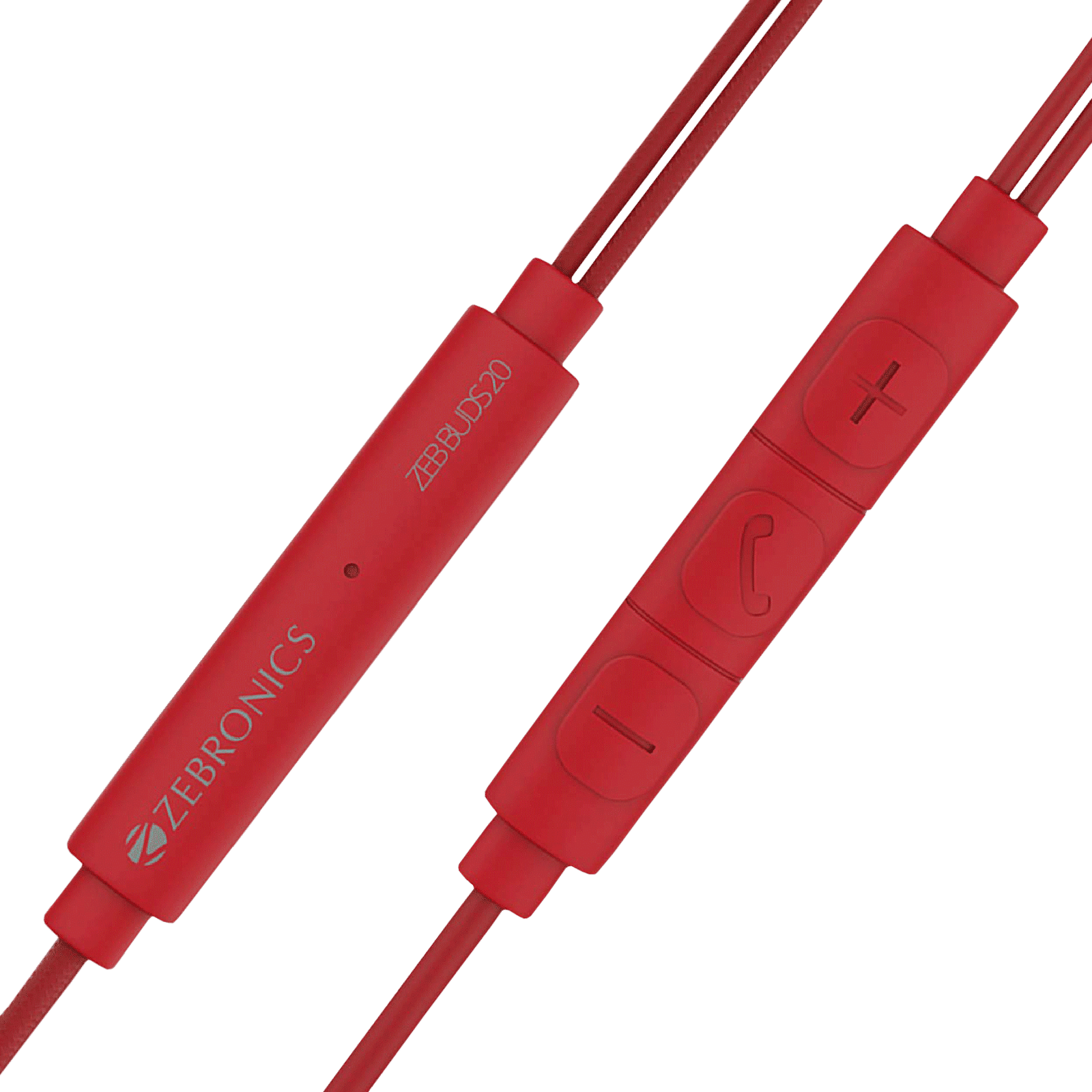 ZEBRONICS Buds 20 Wired Earphone with Mic (In Ear, Red) ZEBRONICS Buds 20 Wired Earphone with Mic (In Ear, Red)_4