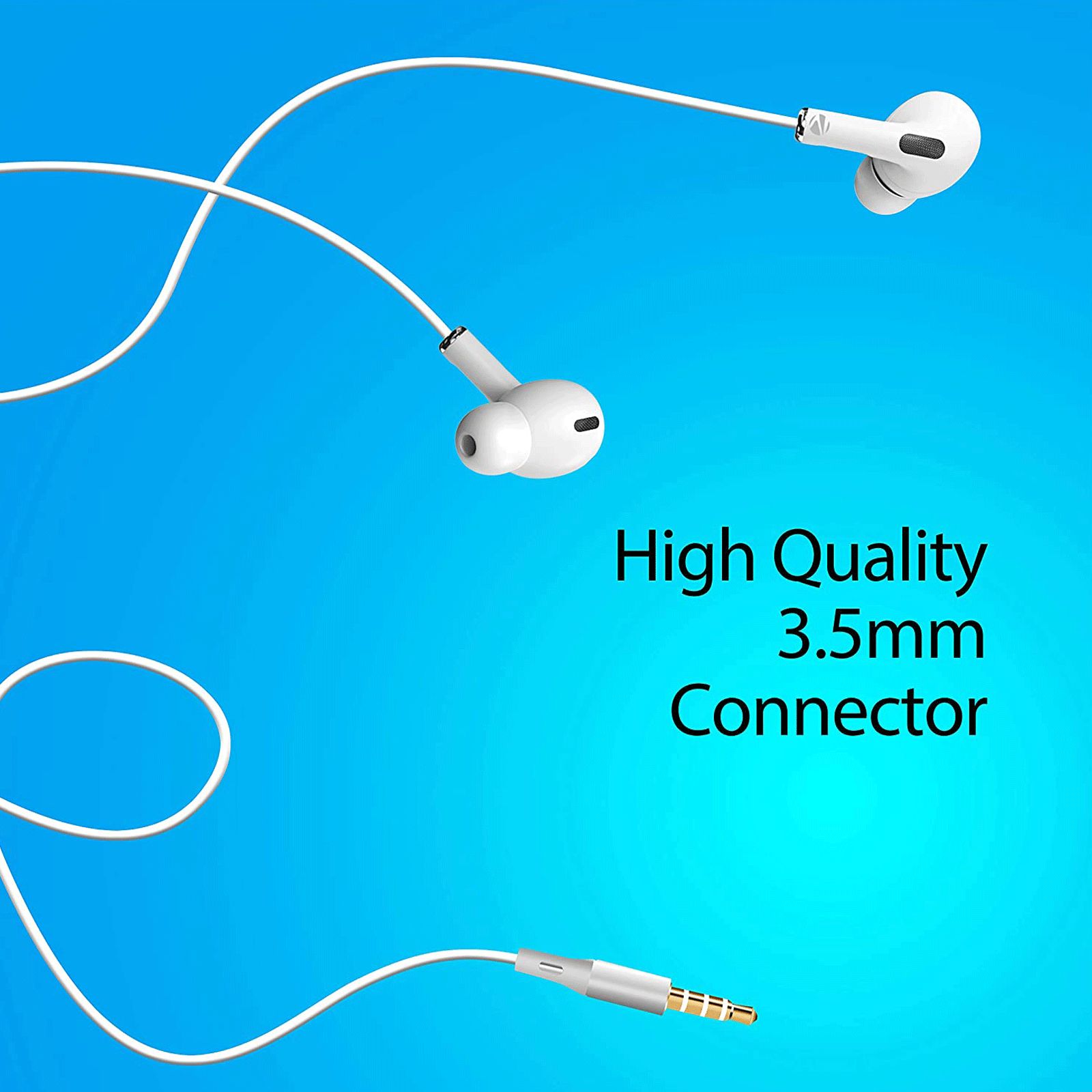 ZEBRONICS Zeb Tulip Wired Earphone with Mic (In Ear, White)_5