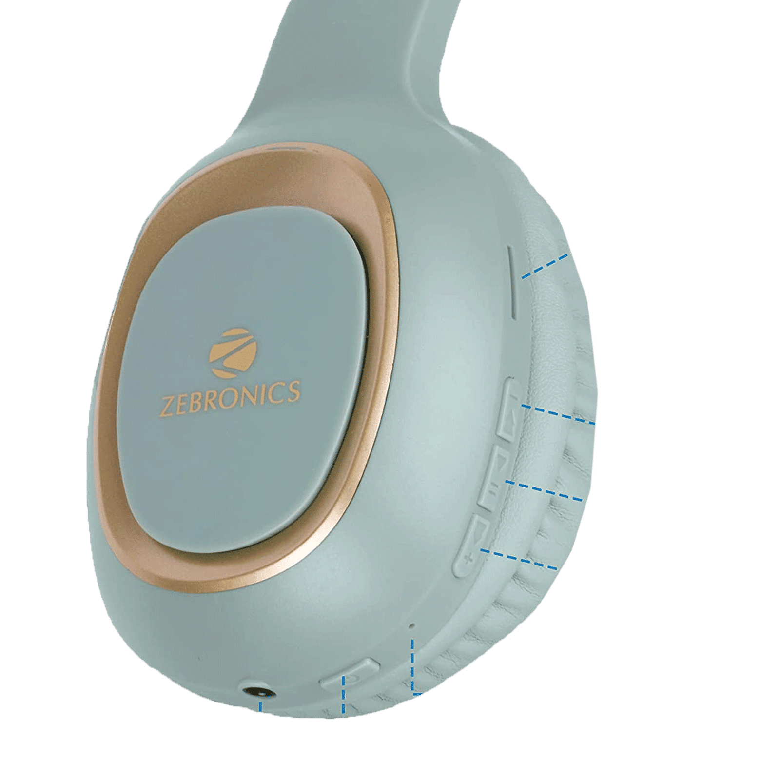 ZEBRONICS Paradise Bluetooth Headphone with Mic (15 Hours Playback, Over Ear, Green) ZEBRONICS Paradise Bluetooth Headphone with Mic (15 Hours Playback, Over Ear, Green)_5