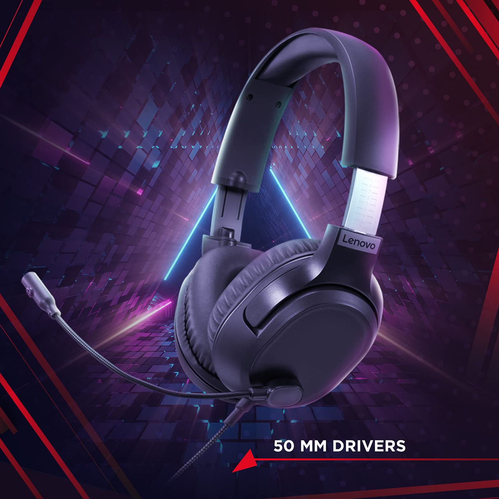 Lenovo IdeaPad H100 GXD1C67963 Wired Gaming Headset with Noise Cancellation (Inbuilt Volume Control Wheel, Over Ear, Black) Lenovo IdeaPad H100 GXD1C67963 Wired Gaming Headset with Noise Cancellation (Inbuilt Volume Control Wheel, Over Ear, Black)_7