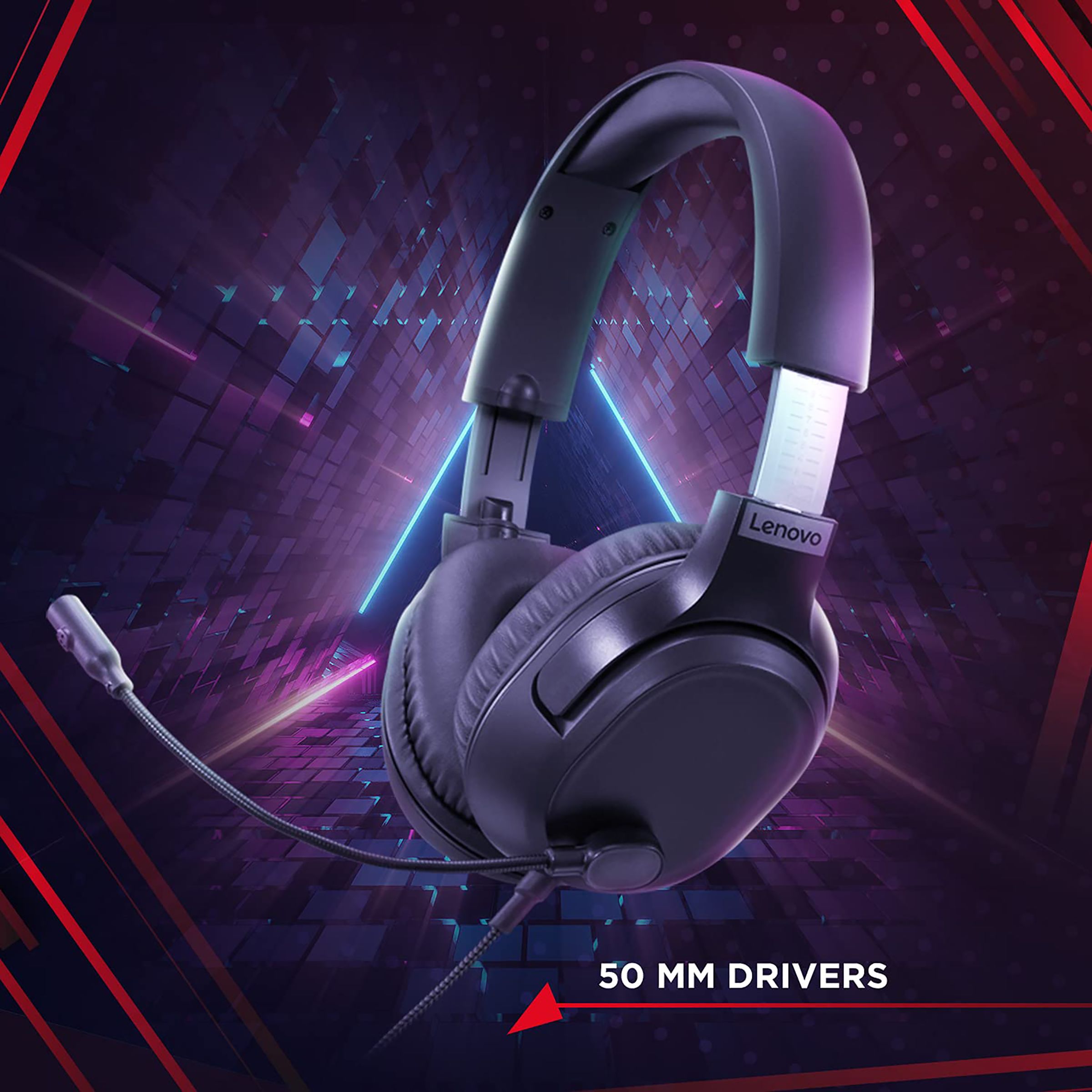Lenovo IdeaPad H100 GXD1C67963 Wired Gaming Headset with Noise Cancellation (Inbuilt Volume Control Wheel, Over Ear, Black) Lenovo IdeaPad H100 GXD1C67963 Wired Gaming Headset with Noise Cancellation (Inbuilt Volume Control Wheel, Over Ear, Black)_3