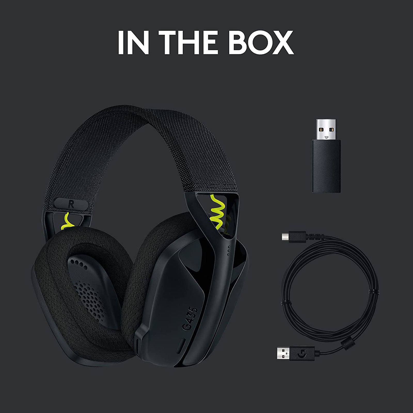 logitech G435 981-001051 Bluetooth Gaming Headphone(18 Hours Playback, Over Ear, Black/Neon Yellow) logitech G435 981-001051 Bluetooth Gaming Headphone(18 Hours Playback, Over Ear, Black/Neon Yellow)_7