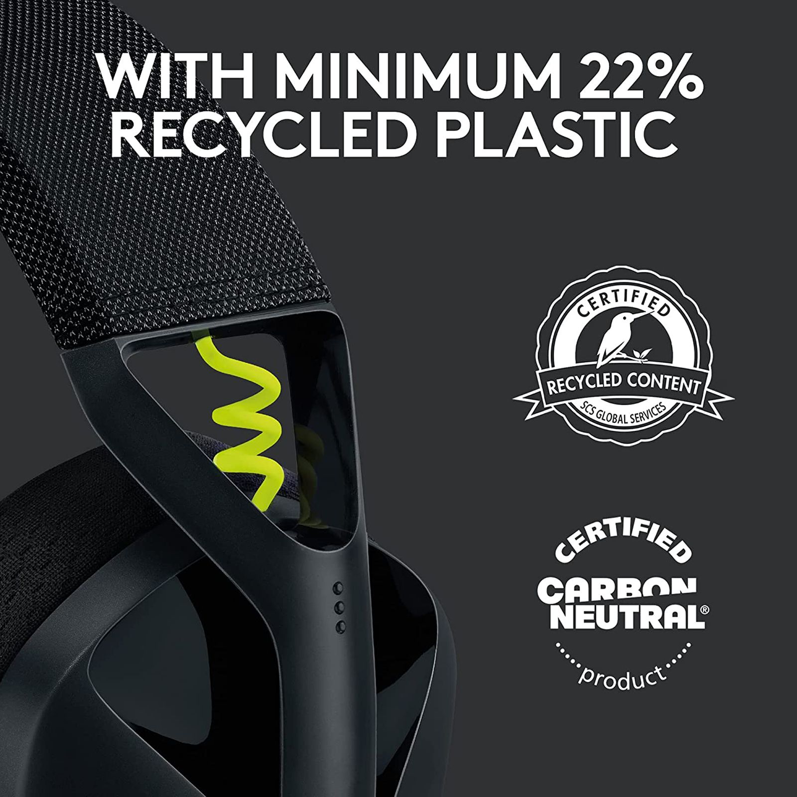 logitech G435 981-001051 Bluetooth Gaming Headphone(18 Hours Playback, Over Ear, Black/Neon Yellow) logitech G435 981-001051 Bluetooth Gaming Headphone(18 Hours Playback, Over Ear, Black/Neon Yellow)_4