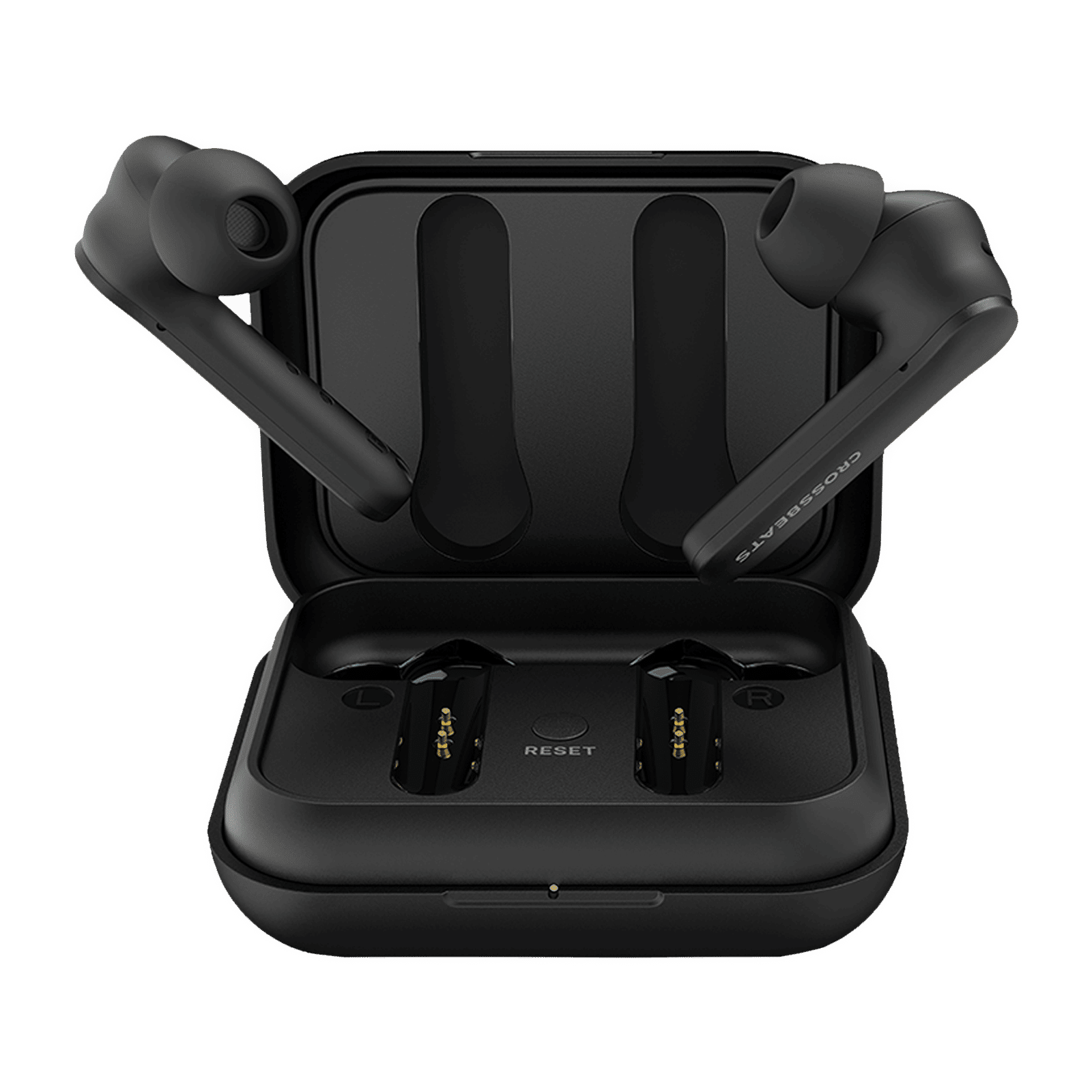 CROSSBEATS Enigma TWS Earbuds with Hybrid Active Noise Cancellation (IPX4 Water Resistant, 24 Hours Playback, Black) CROSSBEATS Enigma TWS Earbuds with Hybrid Active Noise Cancellation (IPX4 Water Resistant, 24 Hours Playback, Black)_1