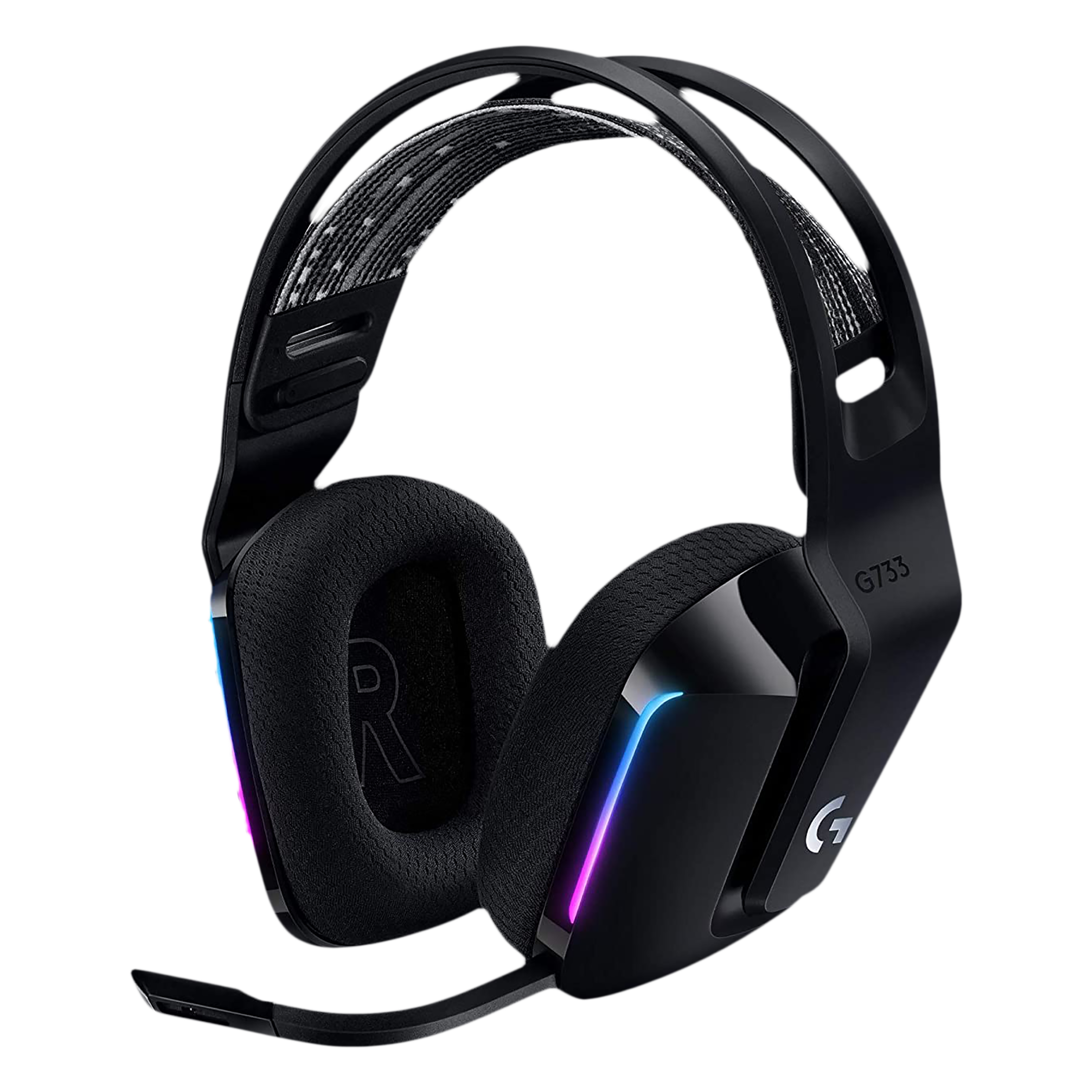 logitech G733 981-000867 Bluetooth Gaming Headphone (29 Hours Playback, Over Ear, Black) logitech G733 981-000867 Bluetooth Gaming Headphone (29 Hours Playback, Over Ear, Black)_1