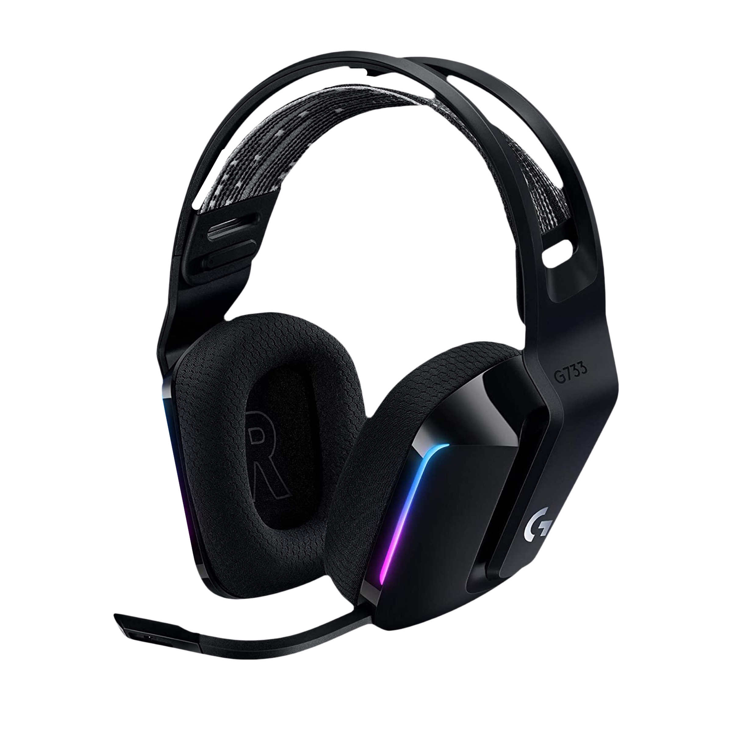 logitech G733 981-000867 Bluetooth Gaming Headphone (29 Hours Playback, Over Ear, Black) logitech G733 981-000867 Bluetooth Gaming Headphone (29 Hours Playback, Over Ear, Black)_3