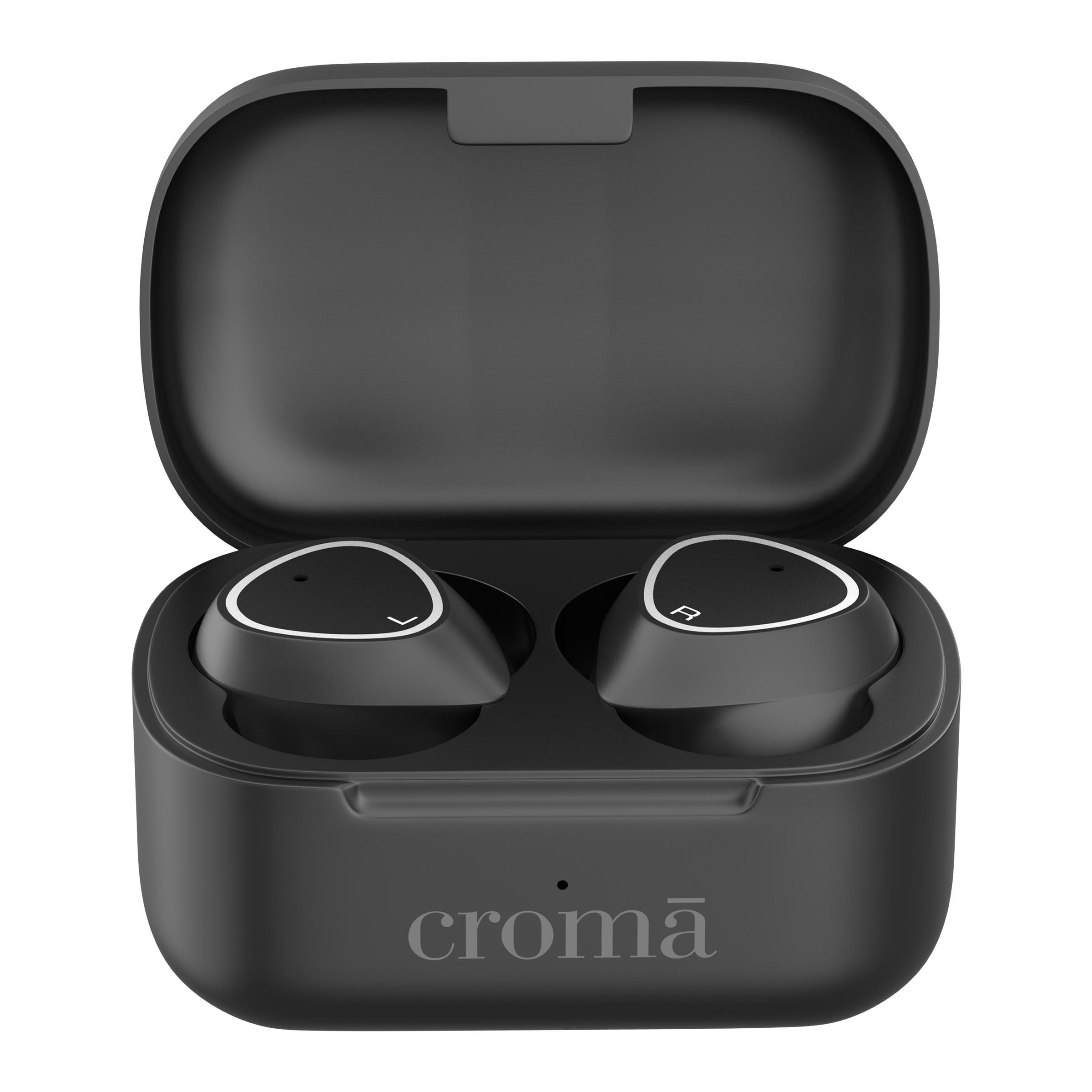 Croma TWS Earbuds with Noise Isolation (Sweat Resistant, 15 Hours Playback, Black)_1