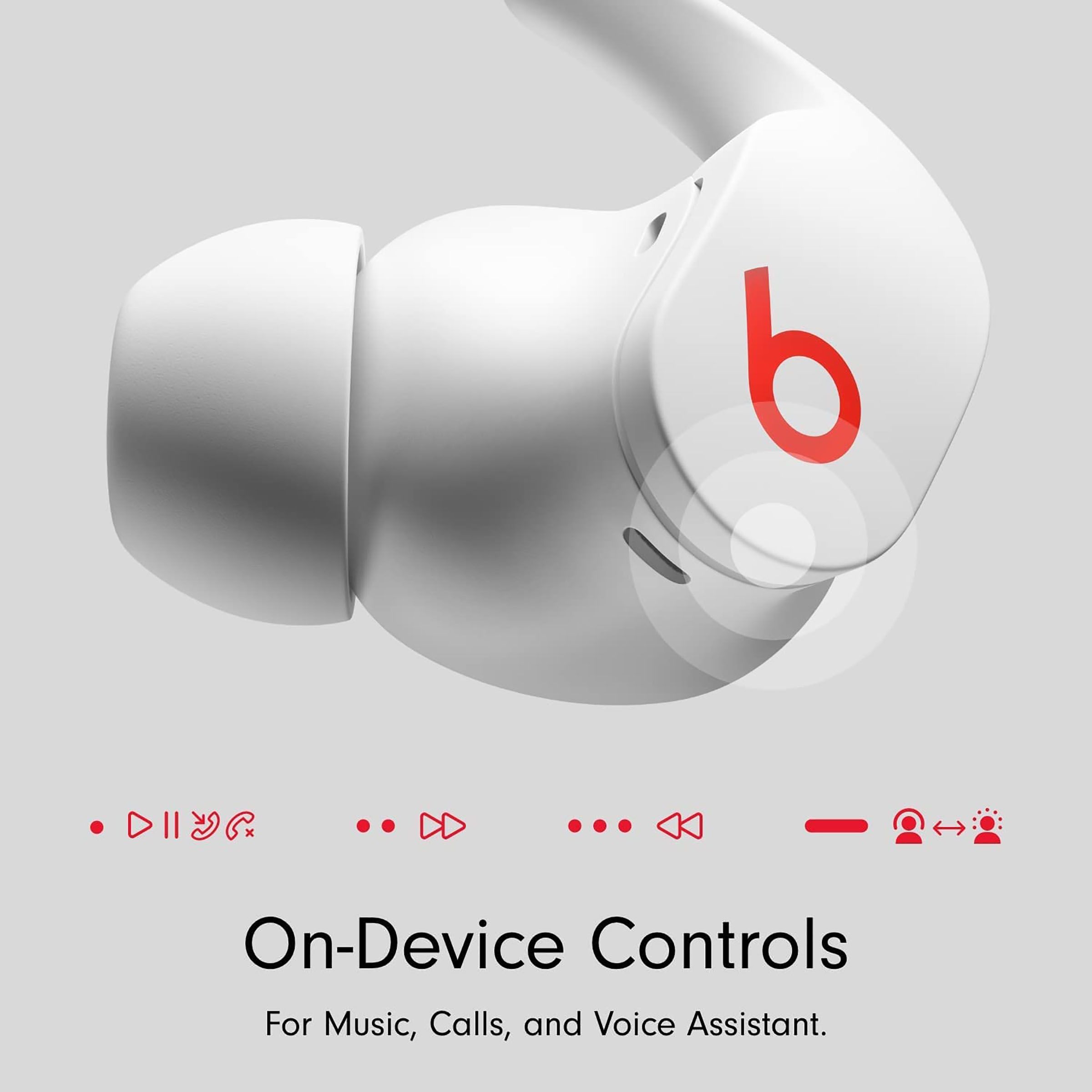 beats Fit Pro MK2G3ZM/A TWS Earbuds with Active Noise Cancellation (Sweat & Water Resistant, 24 Hours Playtime, Beats White)_5