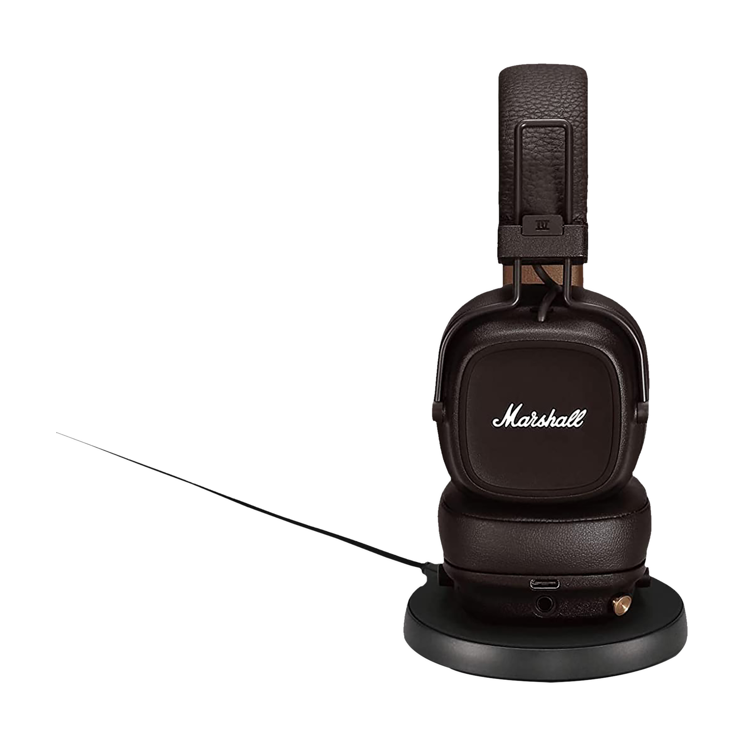Marshall Major IV MS-MAJ4BT-BRN Bluetooth Headphone with Mic (80+ Playback, On Ear, Brown)_3