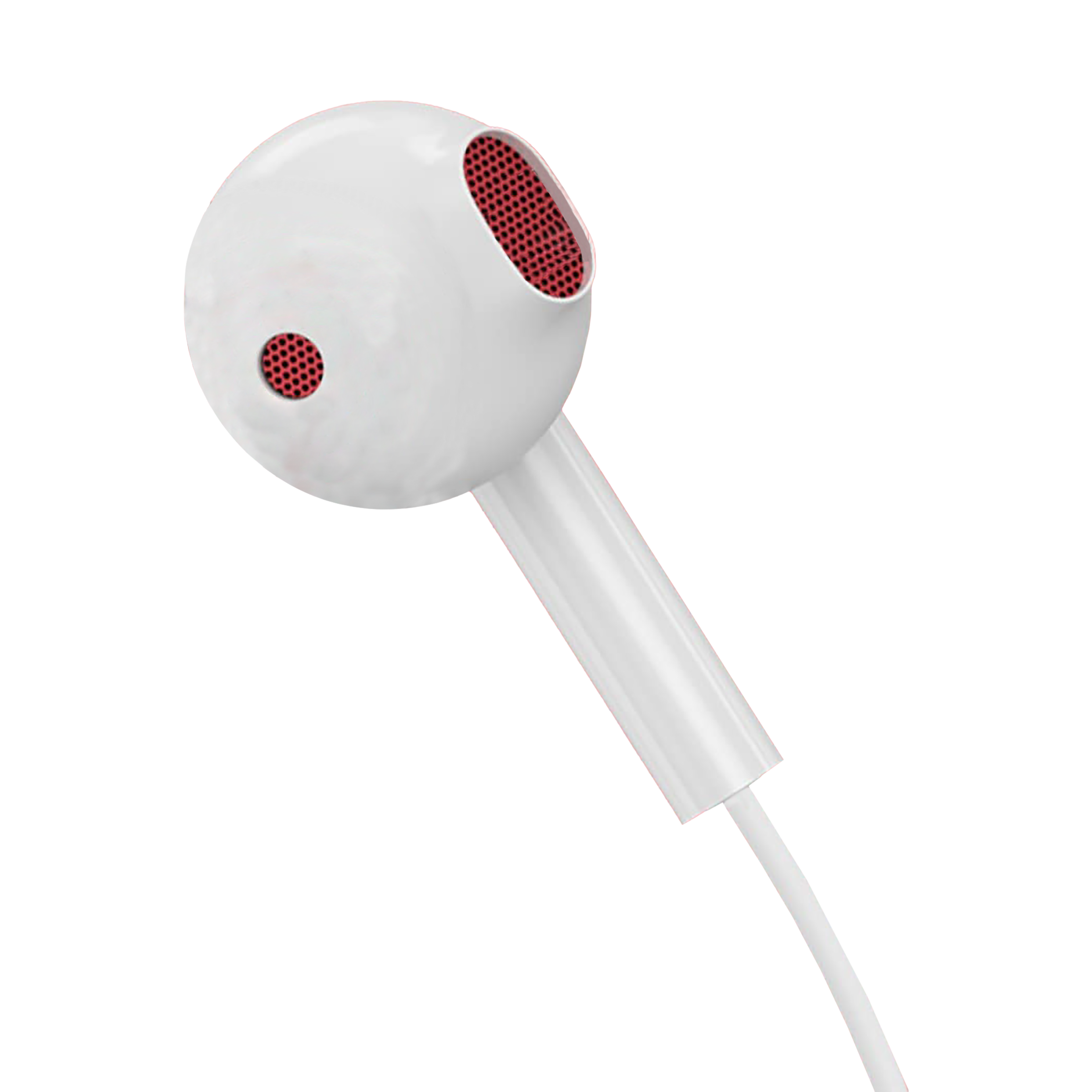 PORTRONICS Conch 120 POR 1551 Wired Earphone with Mic (In Ear, Red) PORTRONICS Conch 120 POR 1551 Wired Earphone with Mic (In Ear, Red)_3
