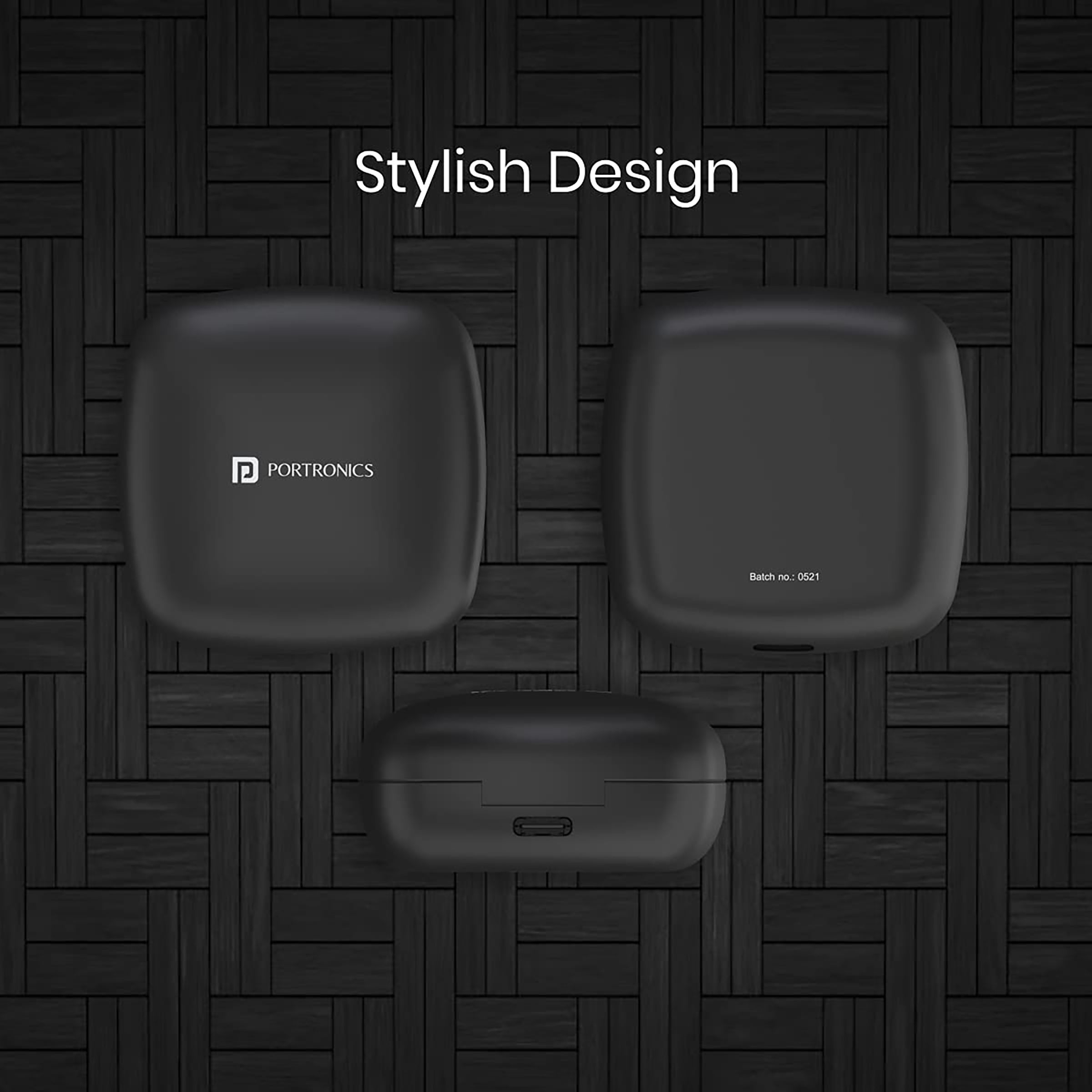 PORTRONICS Harmonics Twins S2 POR 1322 TWS Earbuds (Sweatproof & Water Resistant, 20 Hours Playback, Black) PORTRONICS Harmonics Twins S2 POR 1322 TWS Earbuds (Sweatproof & Water Resistant, 20 Hours Playback, Black)_9