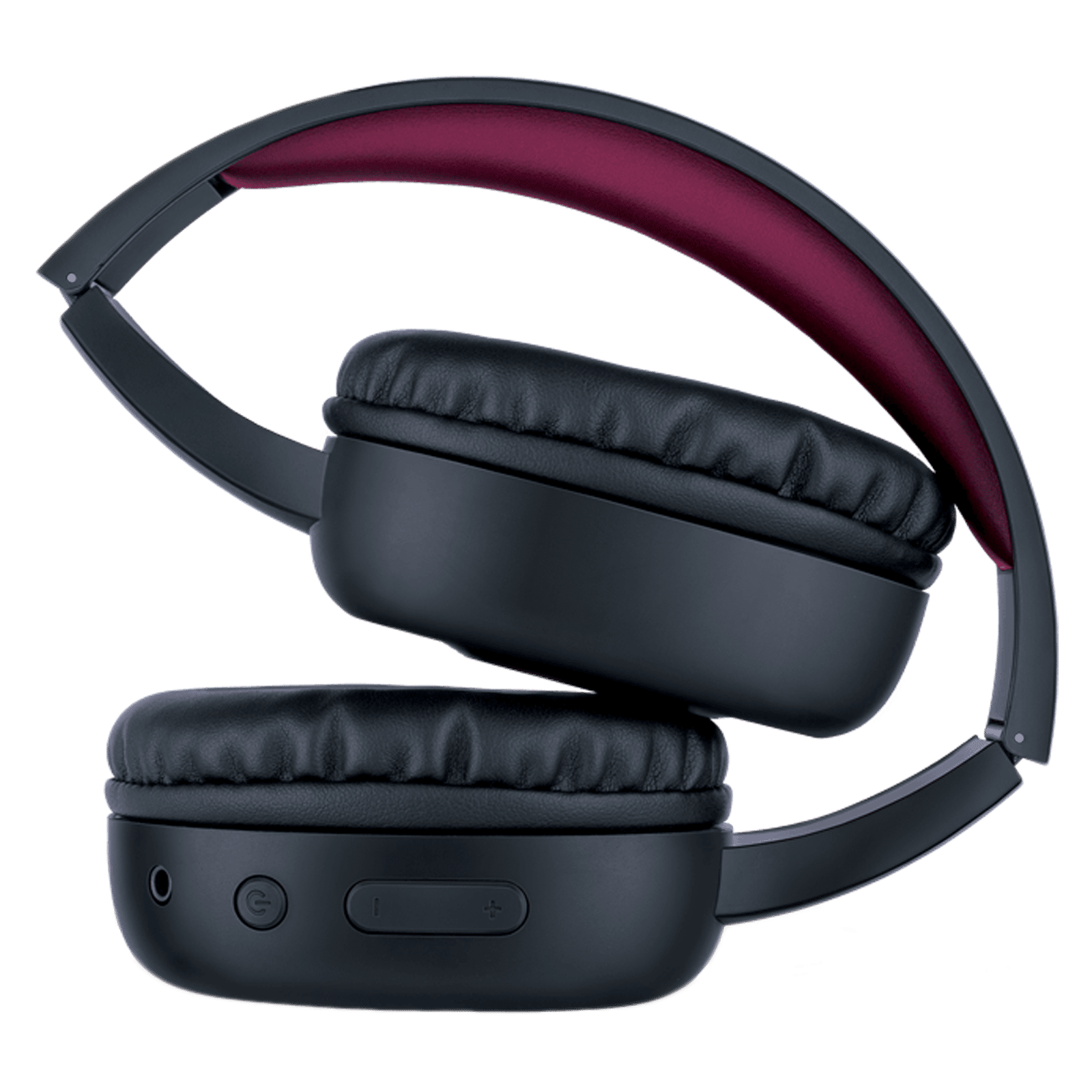 fingers Rock-n-Roll Lounge Bluetooth Headset with Mic (10 Hours Playtime, On Ear, Rich Black/Wine)_4