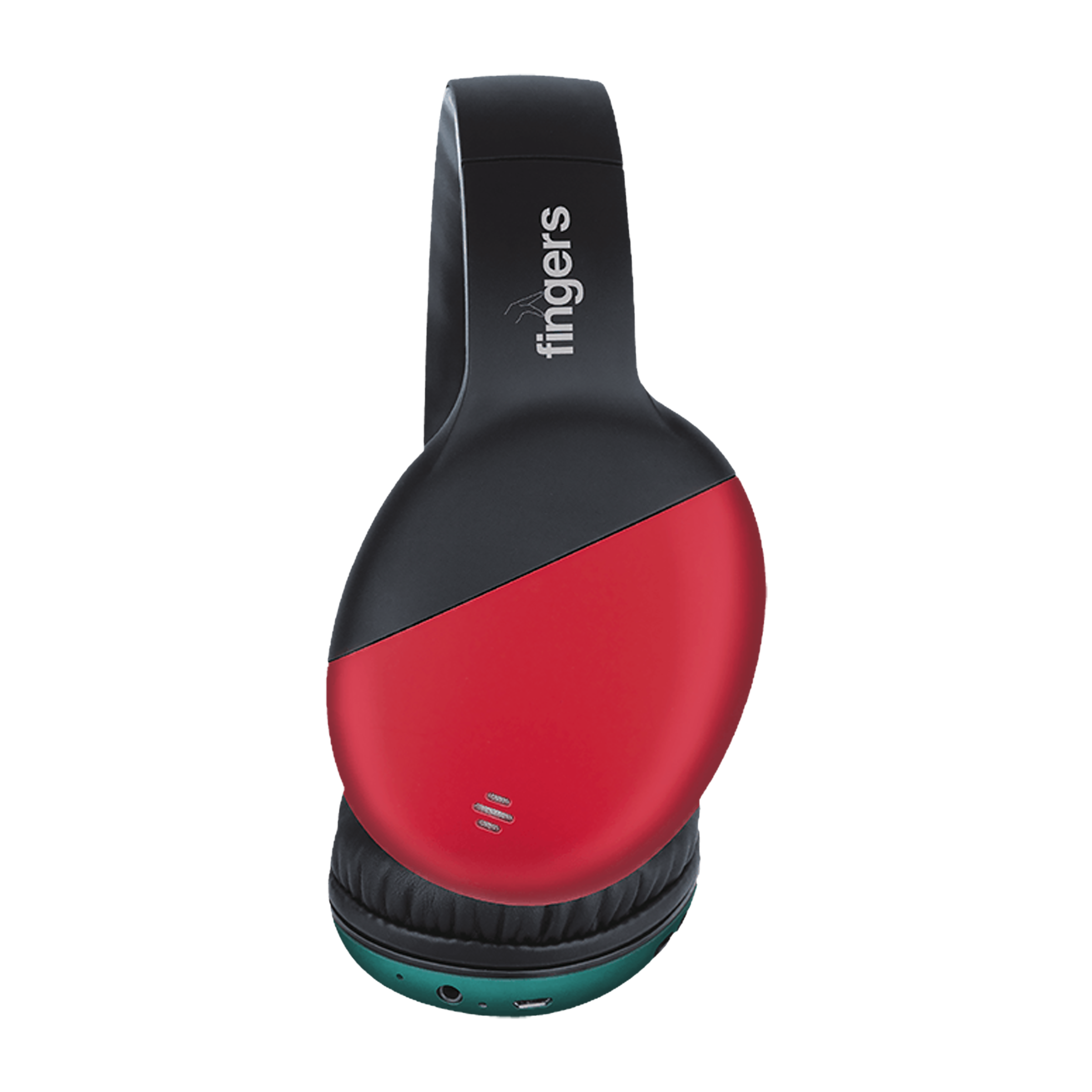 fingers Sugar-n-Spice Pro Bluetooth Headphone with Mic (13 Hours Playback, Over Ear, Ruby Red/Emerald Green)_3