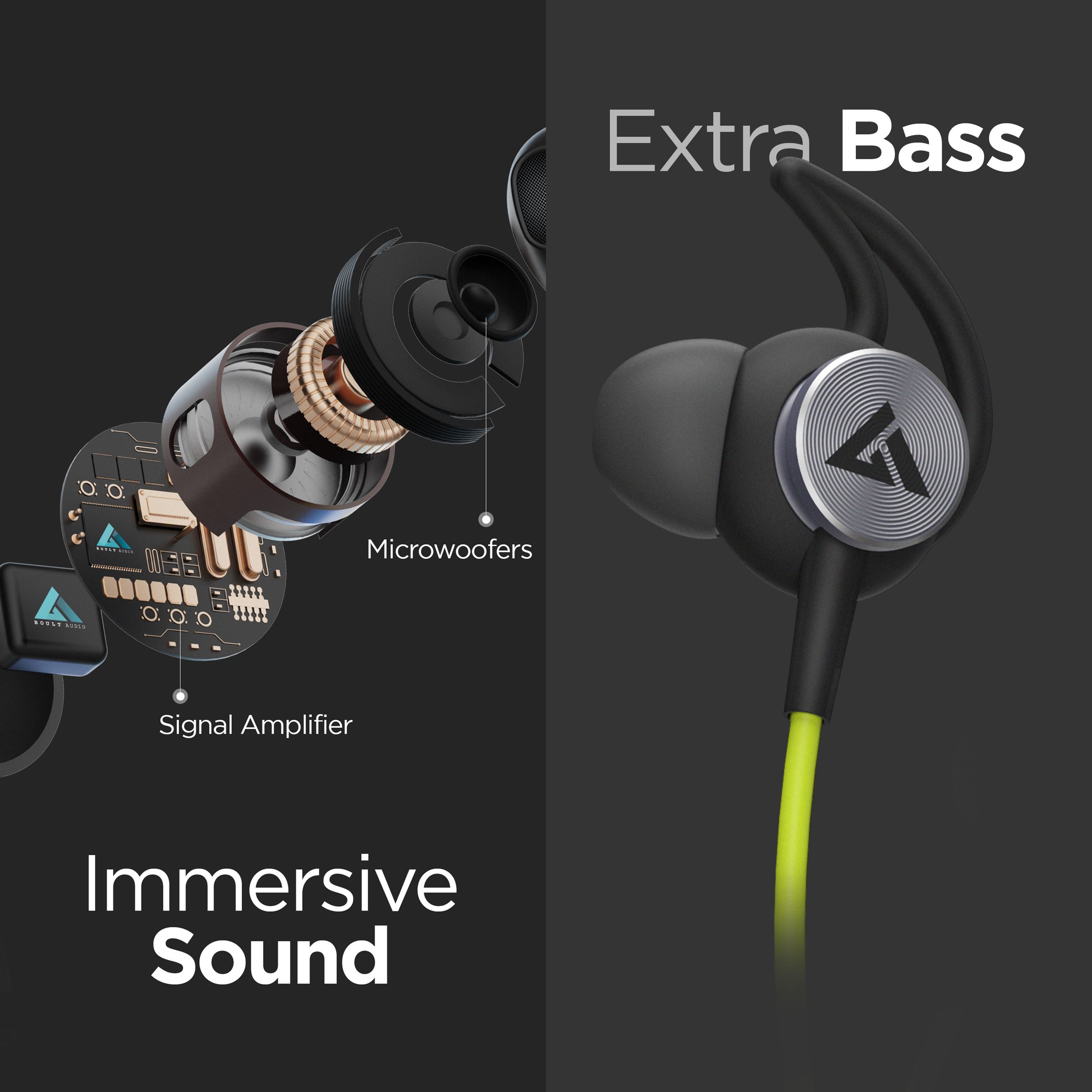 GOBOULT ProBass Curve Pro BA-RD-CurvePro Neckband with Noise Isolation (IPX5 Sweat & Water Resistant, Google & Siri Compatibility, Green) GOBOULT ProBass Curve Pro BA-RD-CurvePro Neckband with Noise Isolation (IPX5 Sweat & Water Resistant, Google & Siri Compatibility, Green)_6