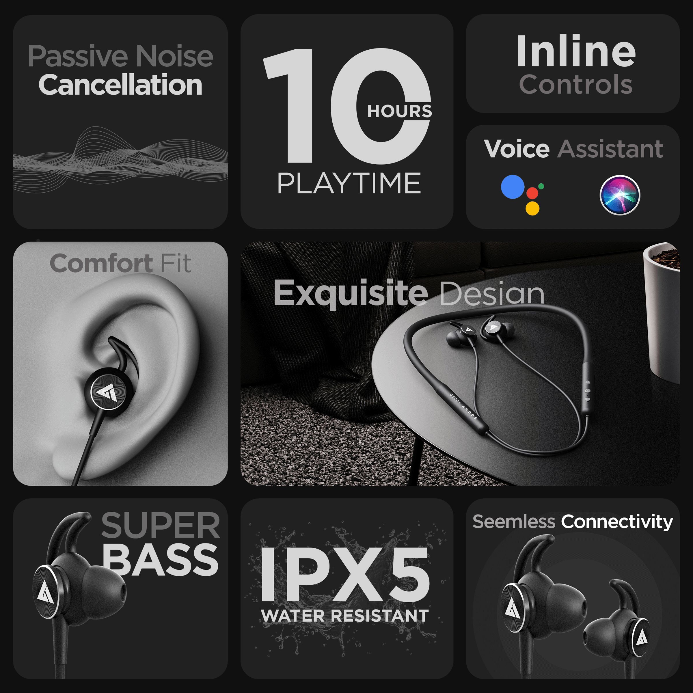 GOBOULT ProBass Escape Neckband with Passive Noise Cancellation (IPX5 Water Resistant, Upto 10 Hours Playback, Black) GOBOULT ProBass Escape Neckband with Passive Noise Cancellation (IPX5 Water Resistant, Upto 10 Hours Playback, Black)_9