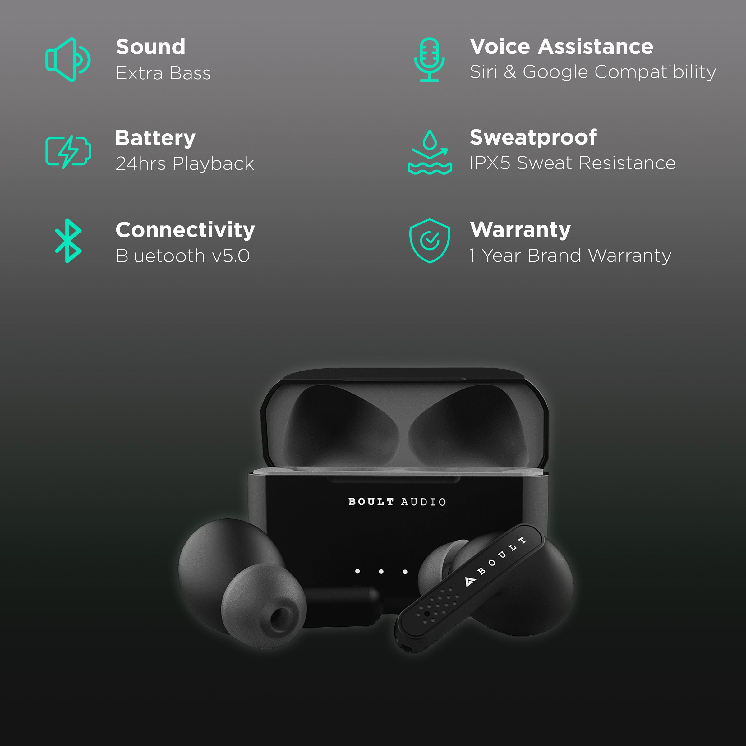 GOBOULT AirBass Propods BA-RD-Propods In-Ear Truly Wireless Earbuds With Mic (Bluetooth 5.0, Microwoofers, Black) GOBOULT AirBass Propods BA-RD-Propods In-Ear Truly Wireless Earbuds With Mic (Bluetooth 5.0, Microwoofers, Black)_2