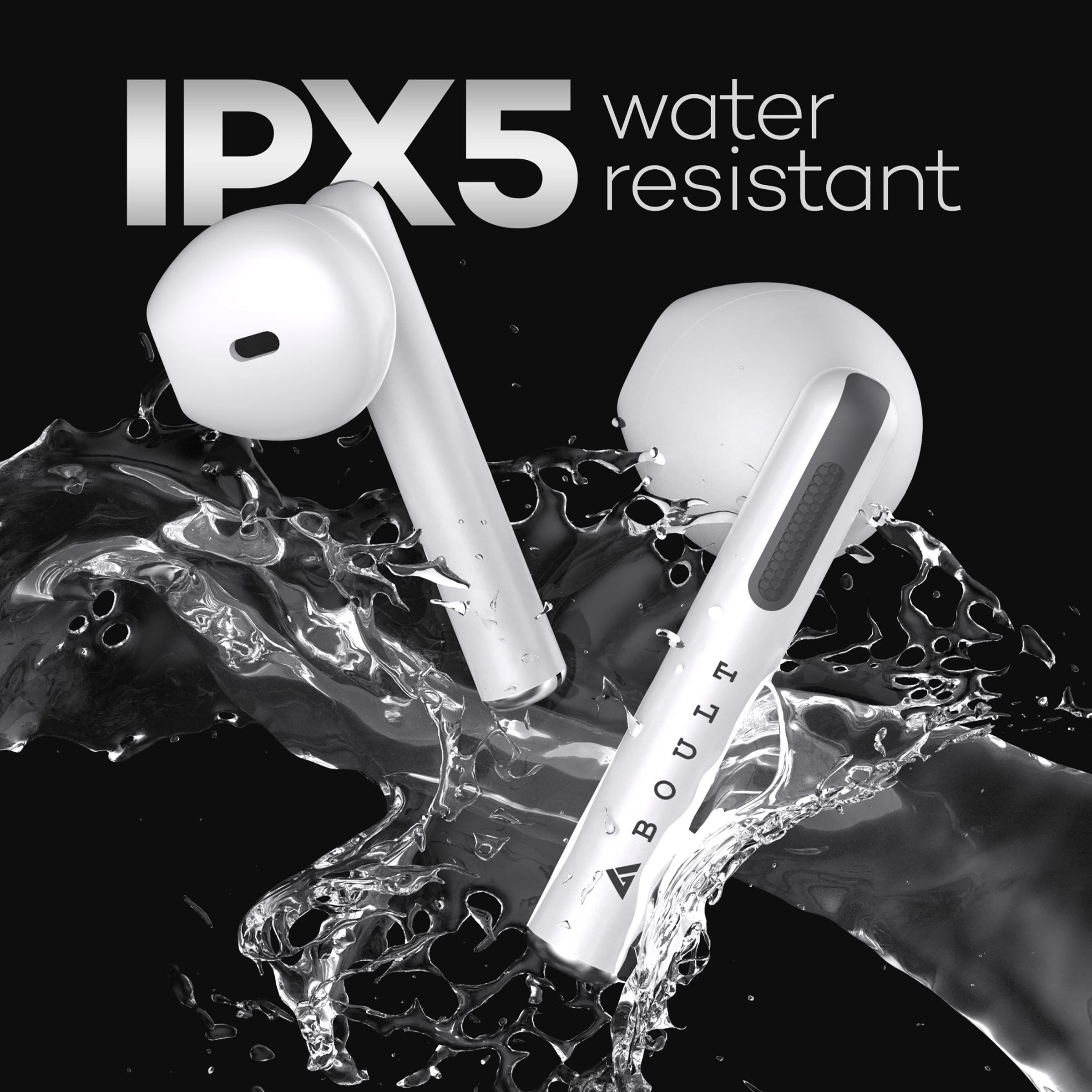 GOBOULT AirBass XPods BA-RD-XPods In-Ear Truly Wireless Earbuds With Mic (Bluetooth 5.0, Touch Control, White)_5