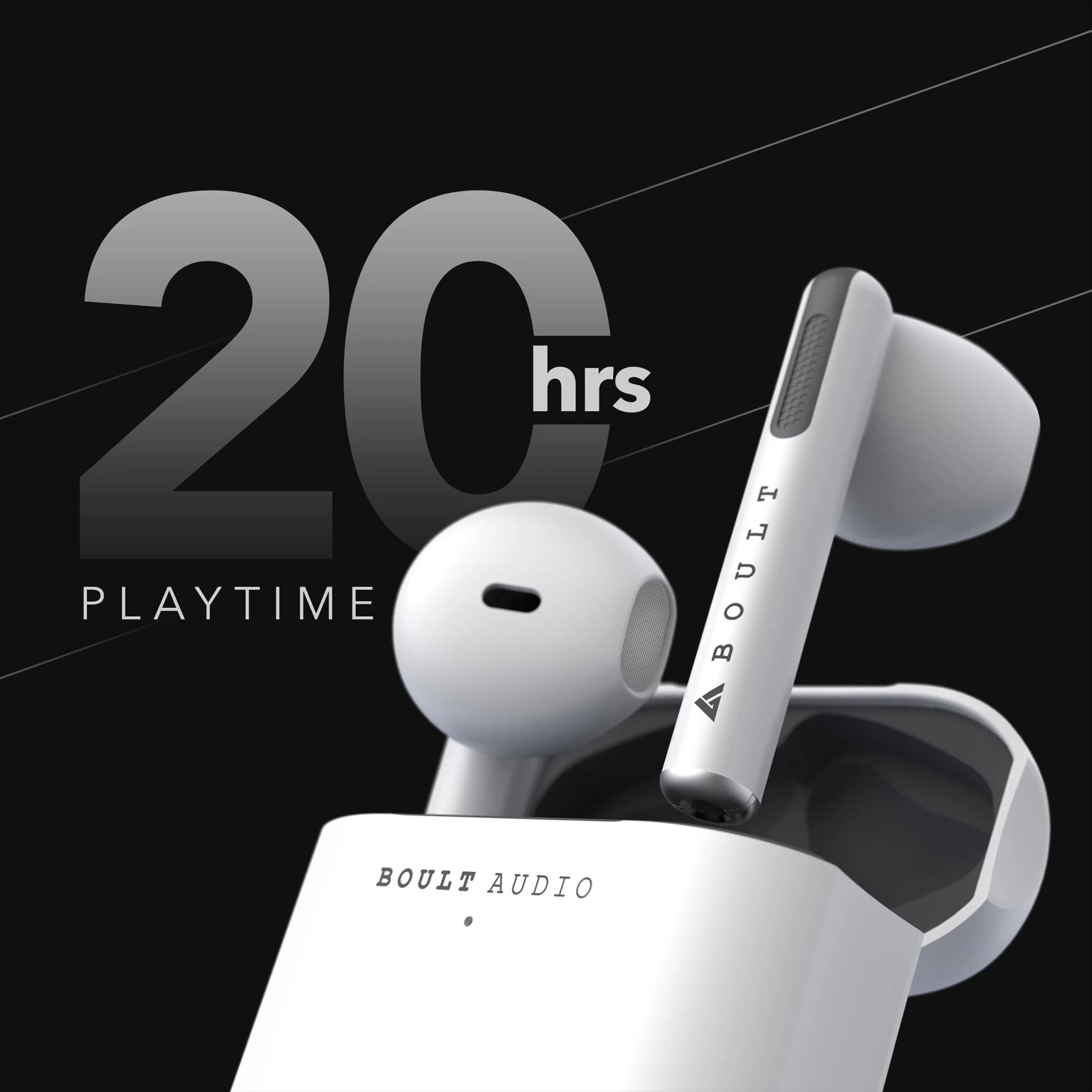 GOBOULT AirBass XPods BA-RD-XPods In-Ear Truly Wireless Earbuds With Mic (Bluetooth 5.0, Touch Control, White)_3