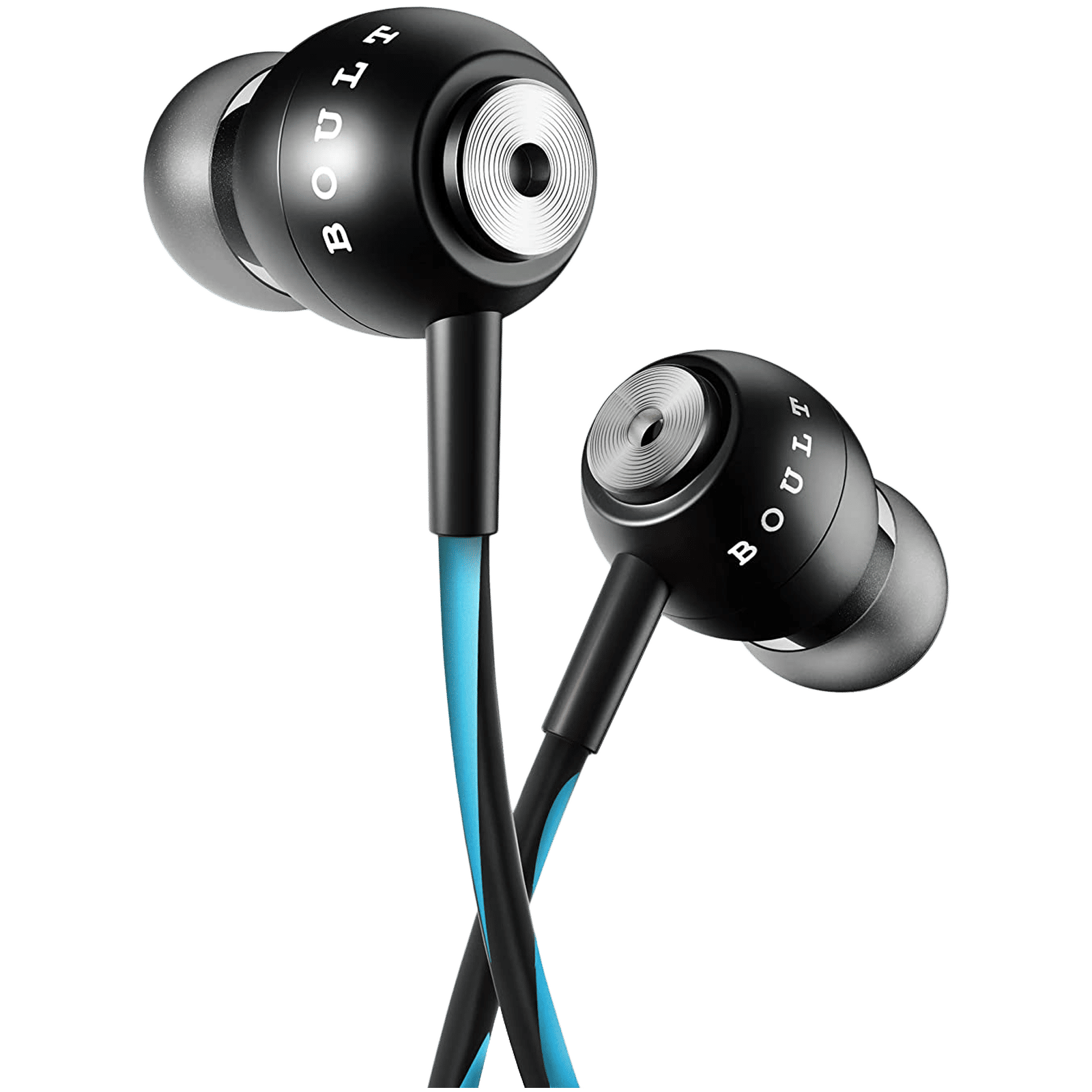 GOBOULT Bassbuds StormX BA-RD-StormX In-Ear Wired Earphone with Mic (Deep Bass, Blue) GOBOULT Bassbuds StormX BA-RD-StormX In-Ear Wired Earphone with Mic (Deep Bass, Blue)_1