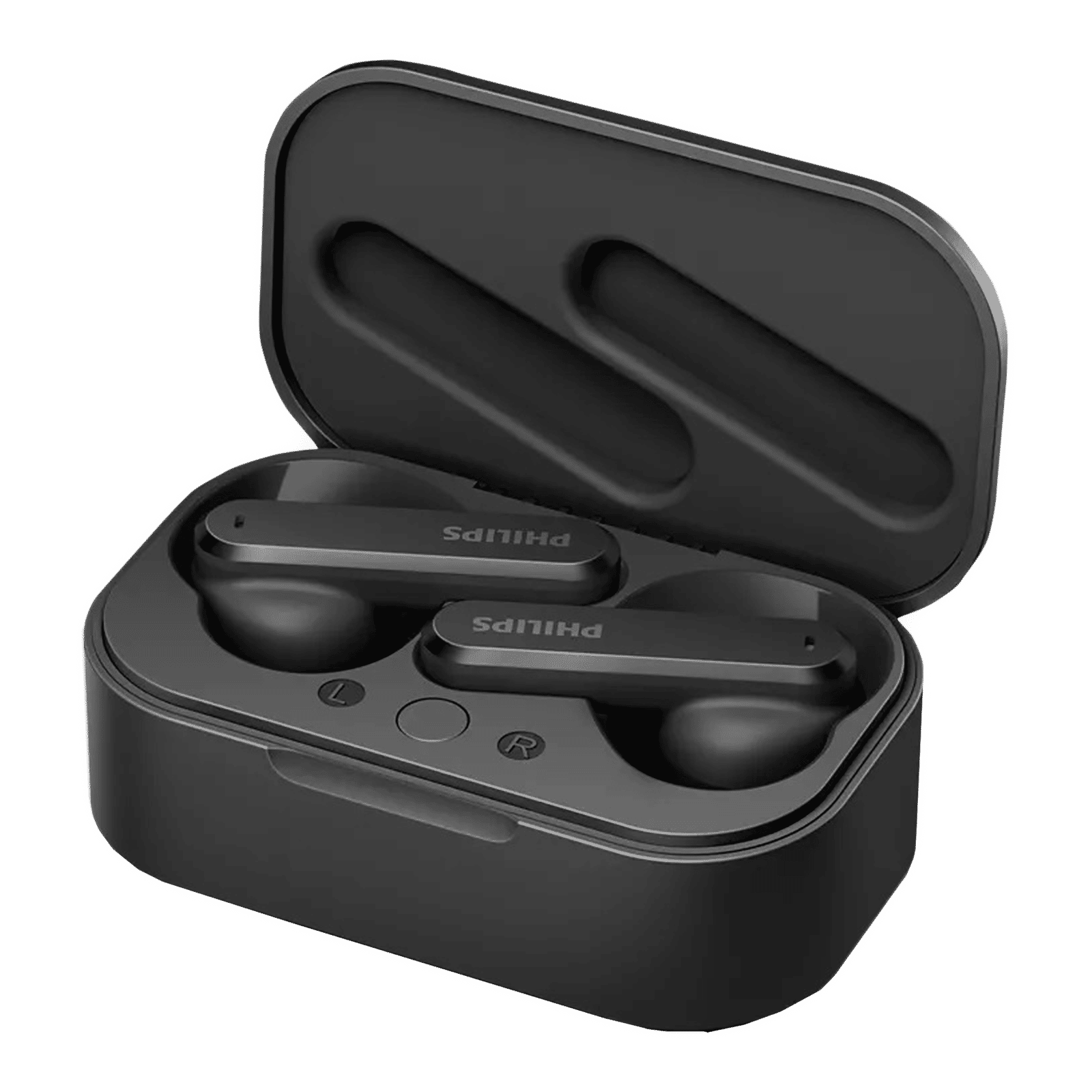 PHILIPS TAT4506BK/00 TWS Earbuds with Active Noise Cancellation (IPX4 Water Resistant, 24 Hours Playback, Black) PHILIPS TAT4506BK/00 TWS Earbuds with Active Noise Cancellation (IPX4 Water Resistant, 24 Hours Playback, Black)_1