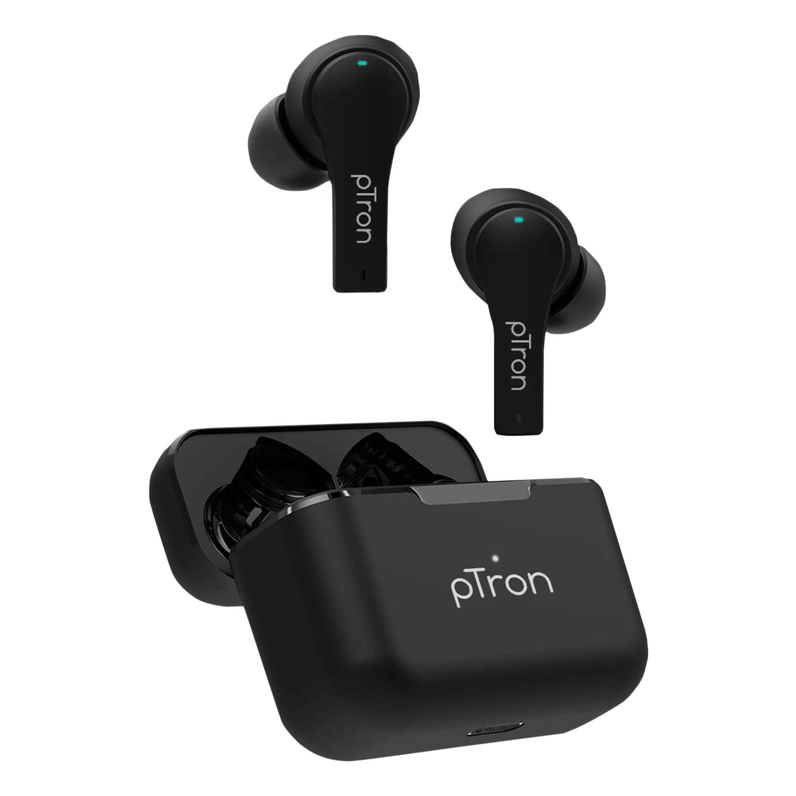 pTron Bassbuds Tango 140318134 TWS Earbuds with Environmental Noise Cancellation (IPX4 Sweat & Water Resistant, 40 Hours Playback, Black) pTron Bassbuds Tango 140318134 TWS Earbuds with Environmental Noise Cancellation (IPX4 Sweat & Water Resistant, 40 Hours Playback, Black)_1