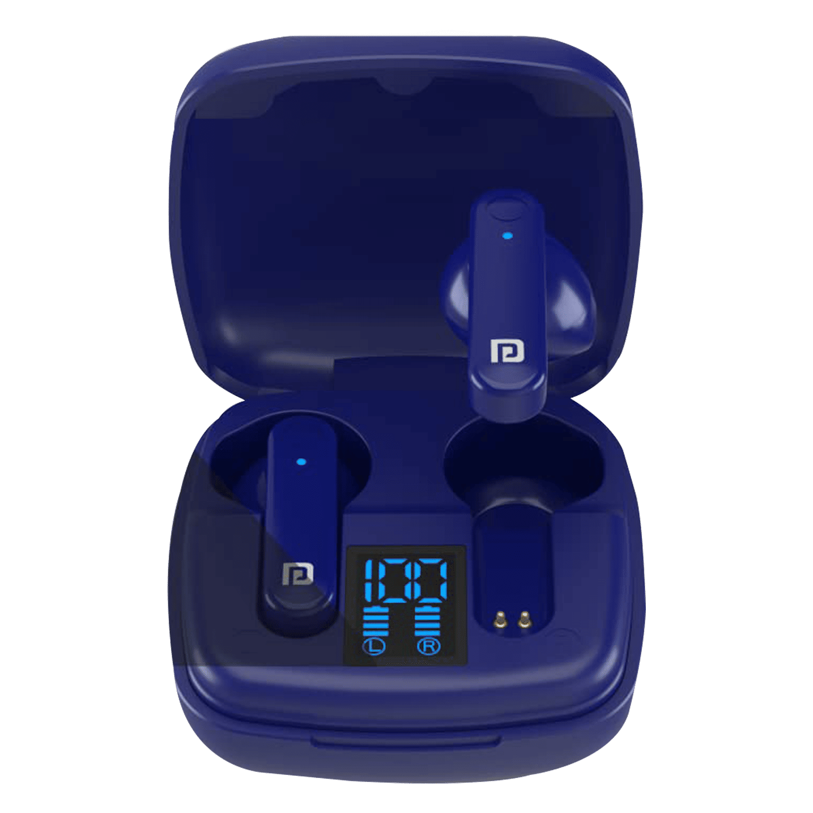 PORTRONICS Harmonics Twins S2 POR 1527 TWS Earbuds (Sweatproof & Water Resistant, 20 Hours Playback, Blue)_3