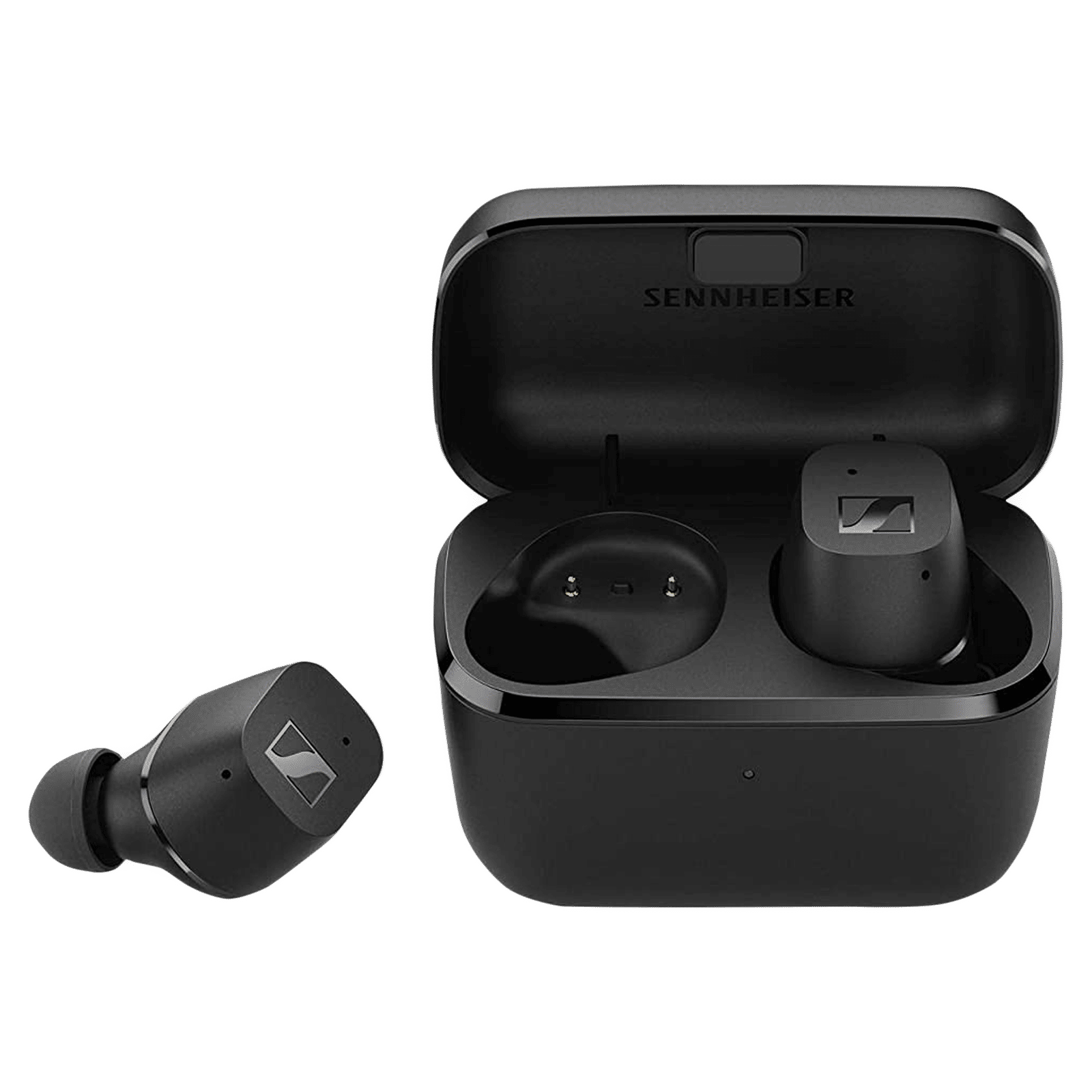 SENNHEISER CX 200 TW1 TWS Earbuds with Passive Noise Cancellation (IPX4 Splash Resistant, 27 Hours Playback, Black)_1