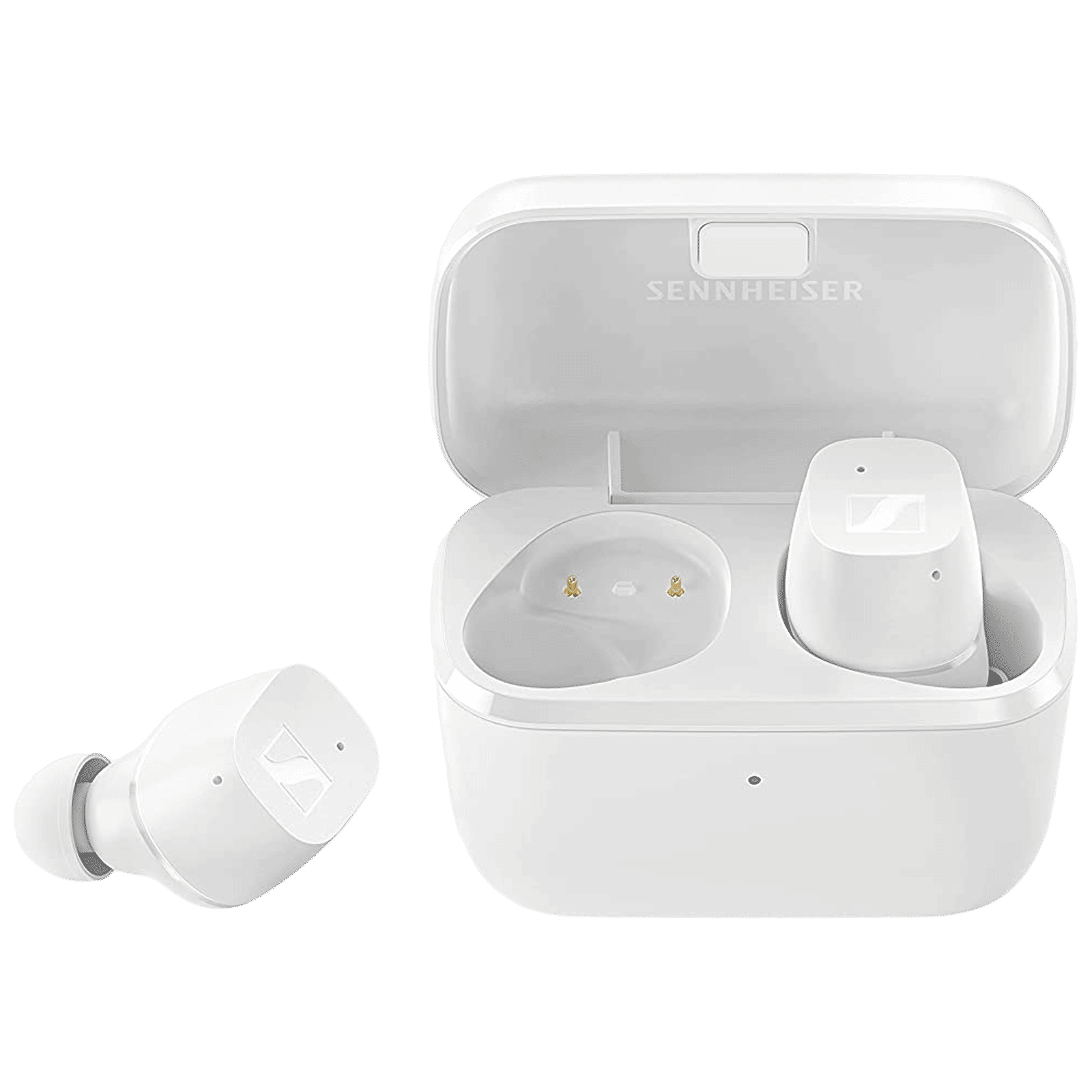 SENNHEISER CX 200 TW1 TWS Earbuds with Passive Noise Cancellation (IPX4 Splash Resistant, 27 Hours Playback, White)_1