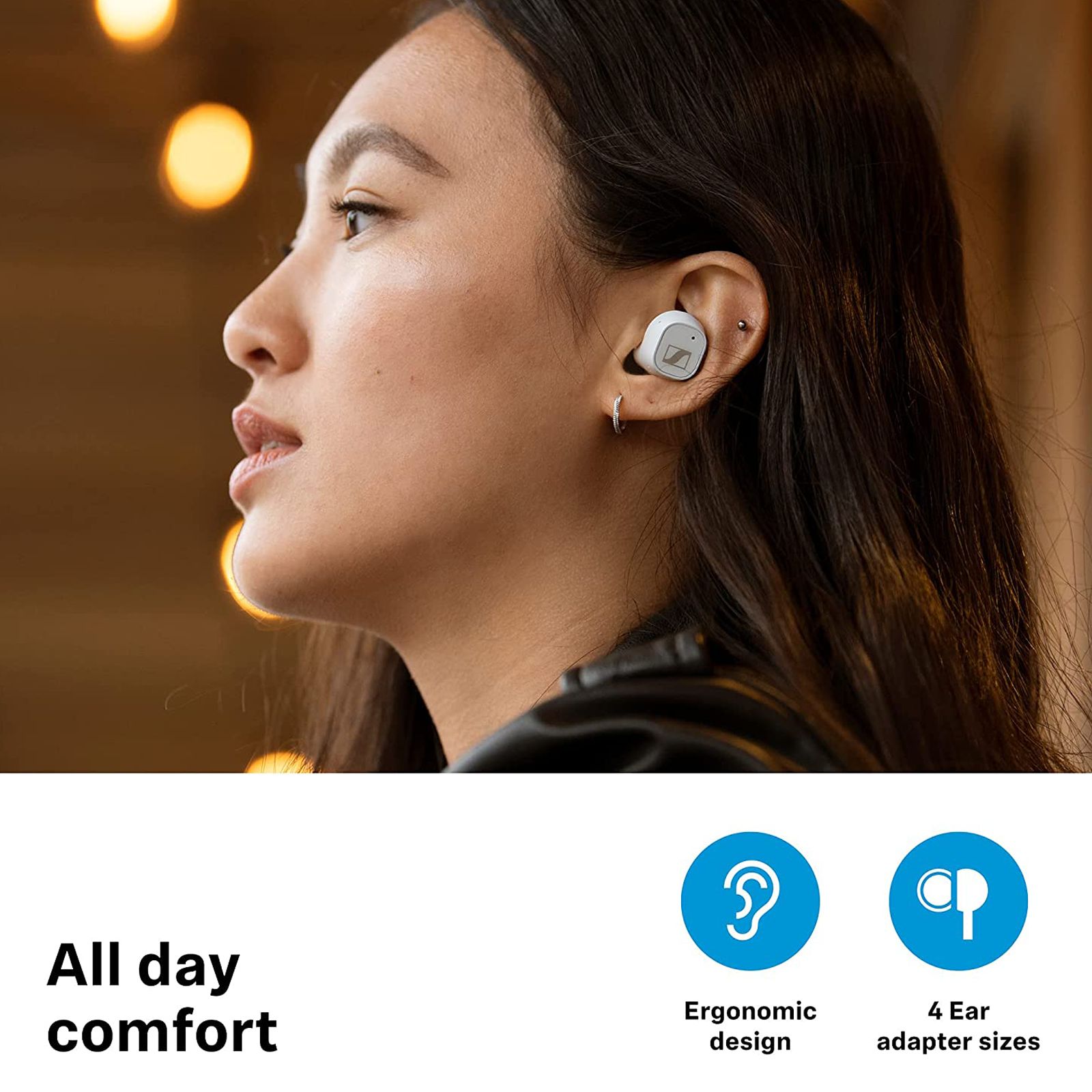 SENNHEISER CX PLUS TW1 TWS Earbuds with Active Noise Cancellation (IPX4 Splash Resistant, 24 Hours Playback, White) SENNHEISER CX PLUS TW1 TWS Earbuds with Active Noise Cancellation (IPX4 Splash Resistant, 24 Hours Playback, White)_3