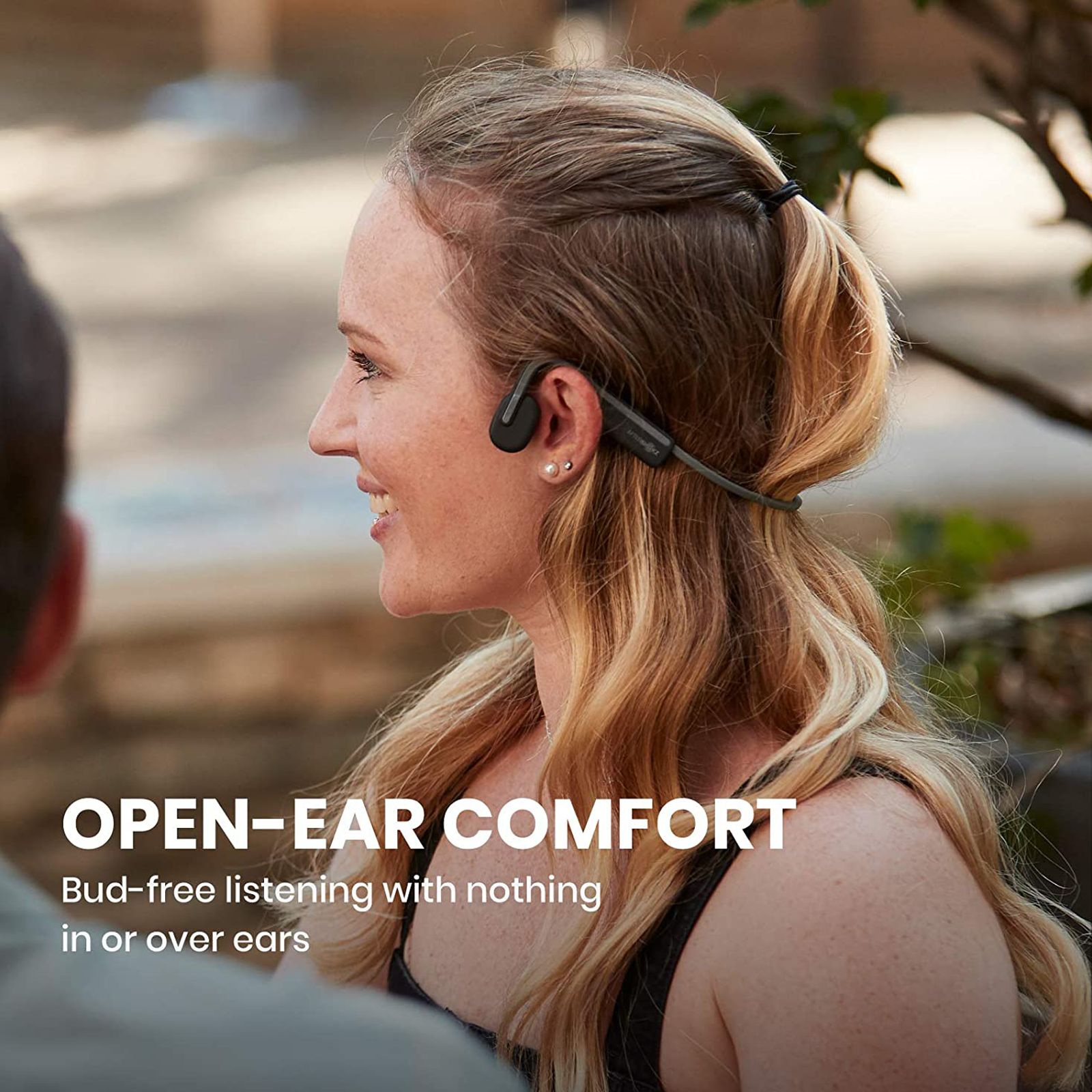 AfterShokz OpenMove Bone Conduction Bluetooth Headphone with Noise Isolation (IP55 Water Resistant, Deep Bass, Grey) AfterShokz OpenMove Bone Conduction Bluetooth Headphone with Noise Isolation (IP55 Water Resistant, Deep Bass, Grey)_4