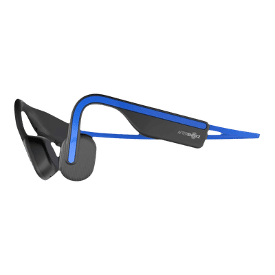 AfterShokz OpenMove Bone Conduction Bluetooth Headphone with Noise Isolation (IP55 Water Resistant, Deep Bass, Blue)