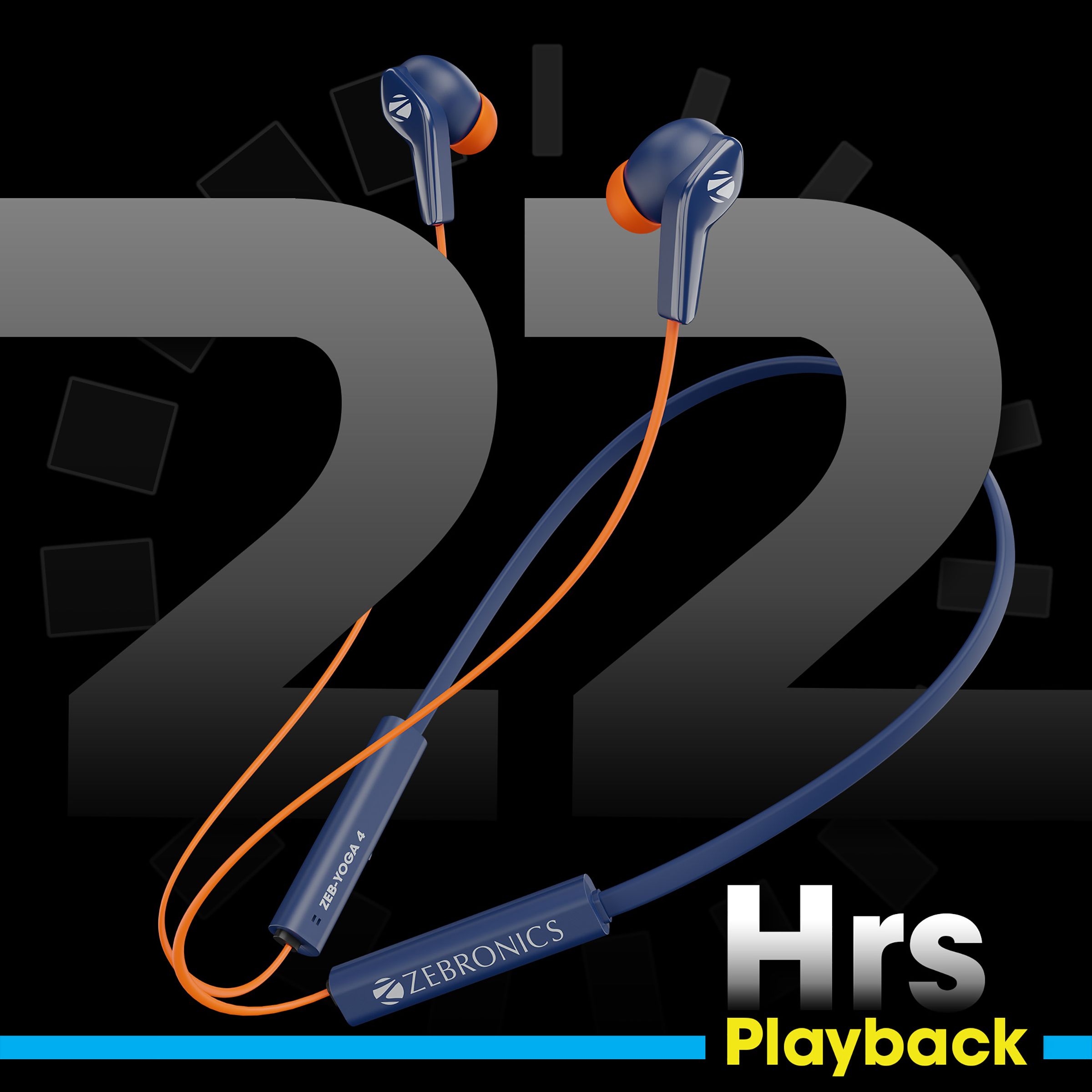 ZEBRONICS Yoga 4 In-Ear Wireless Earphone with Mic (Bluetooth 5.2, Voice Assistant Support, Blue)_6
