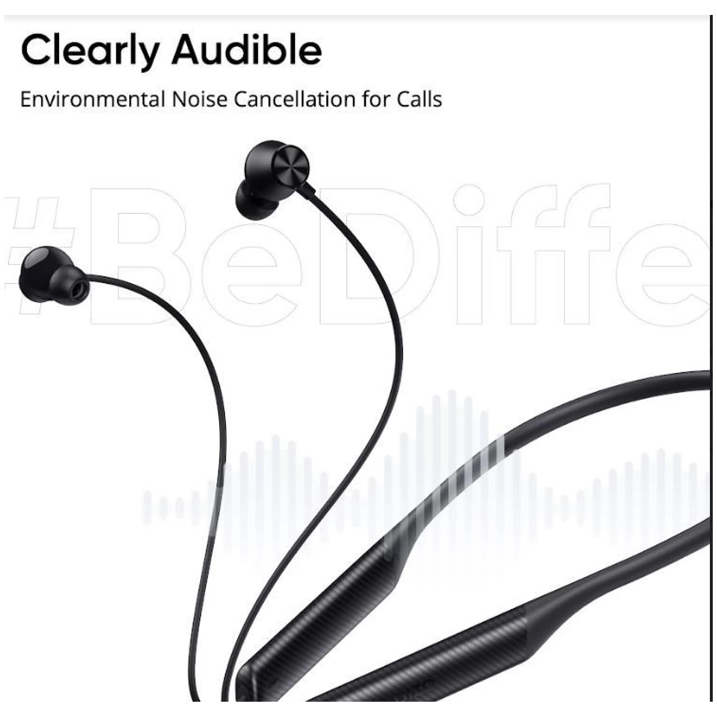DIZO by realme TechLife Dash 790101001 Neckband with Environmental Noise Cancellation (IPX4 Water Resistant, Smart Control, Classic Black)_4